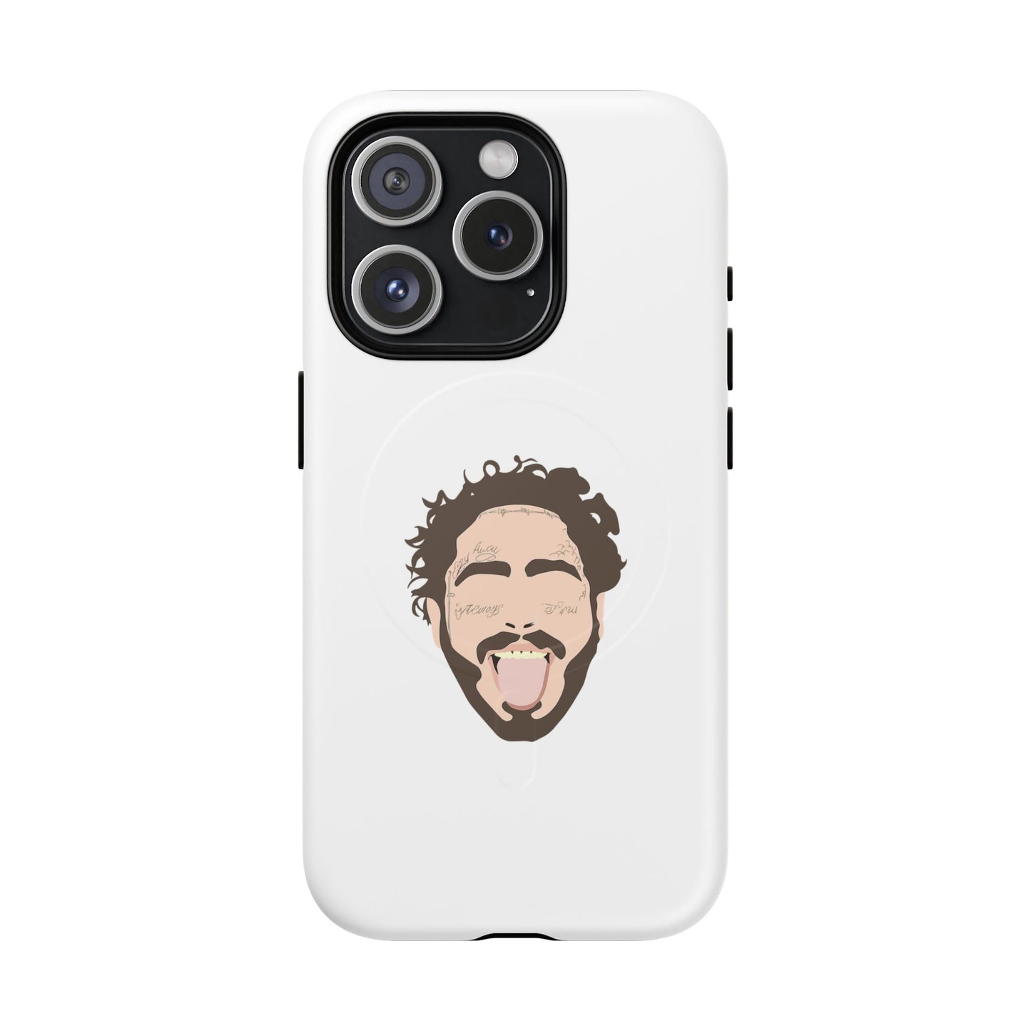 Minimalist Tongue Out Cartoon Face Tough Magnetic Case