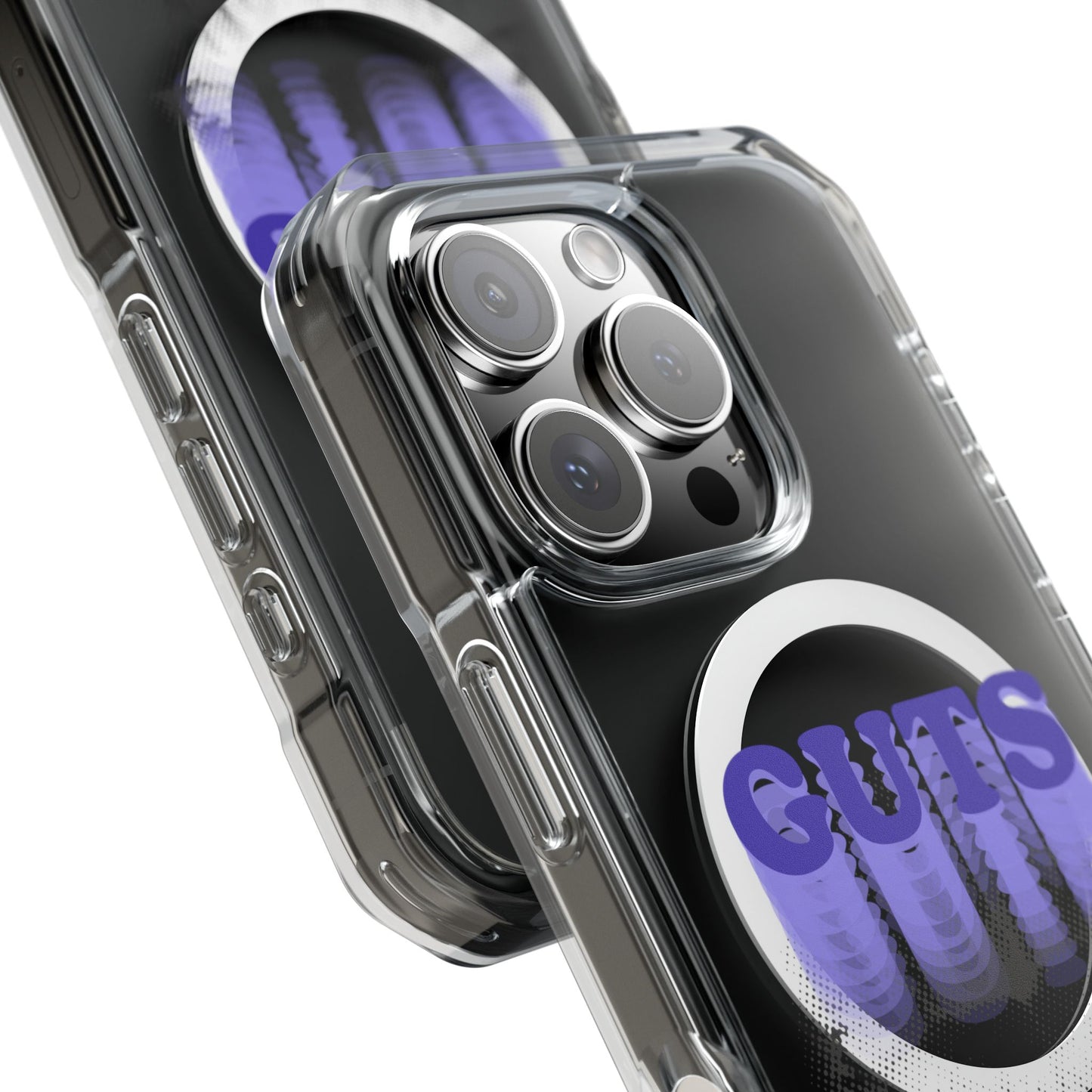 Guts Drip Effect Halftone Magnetic Clear Impact Case