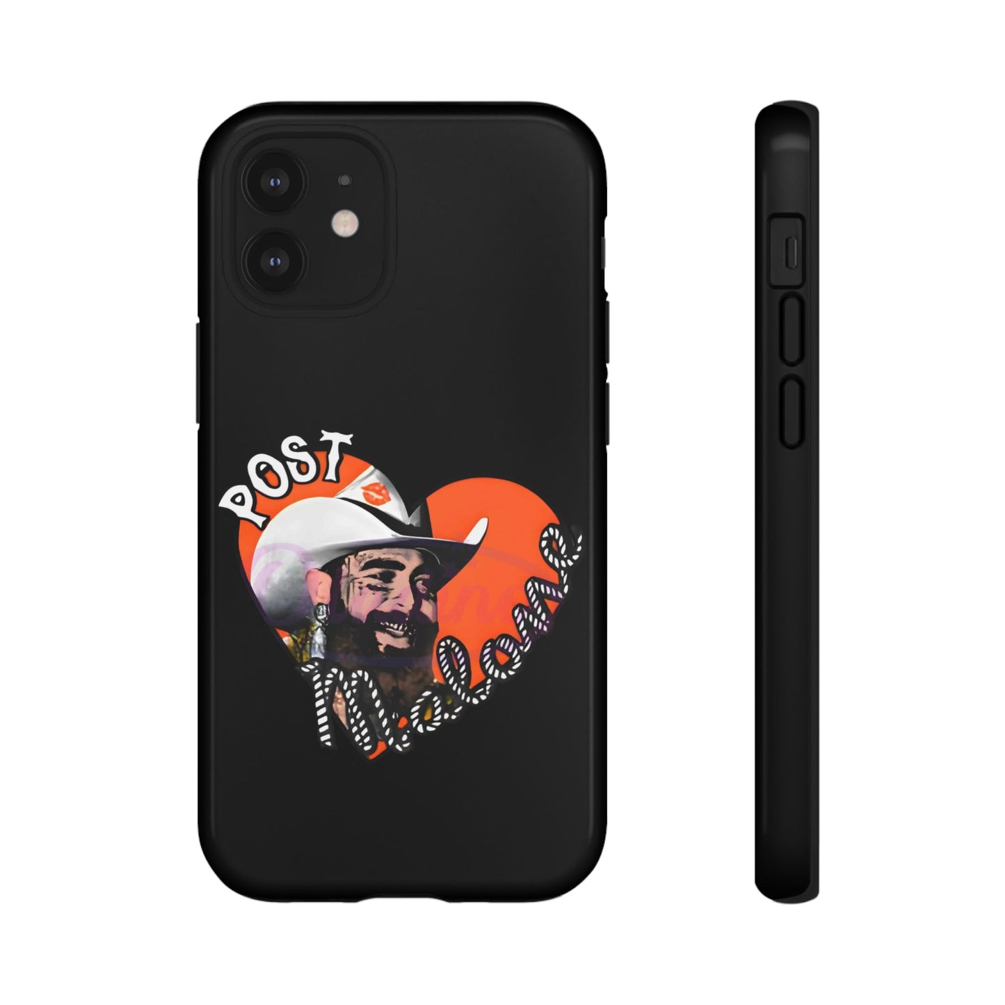 Tough iPhone Case (12–16 Pro Max) – Post Malone Heart Design