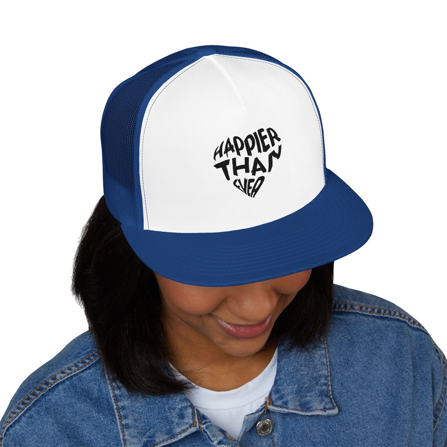 Happier Heart Lettering Trucker Cap