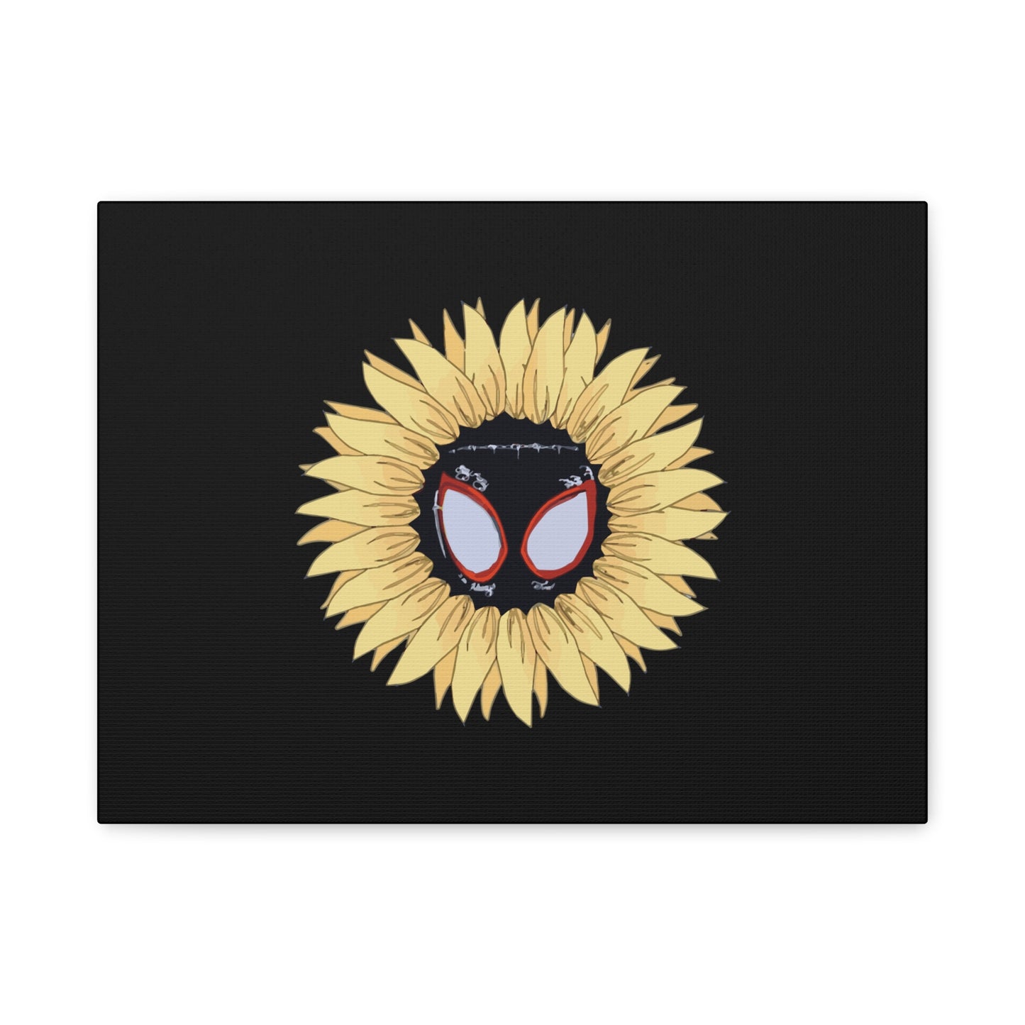 Sunflower Mask Illustration Canvas
