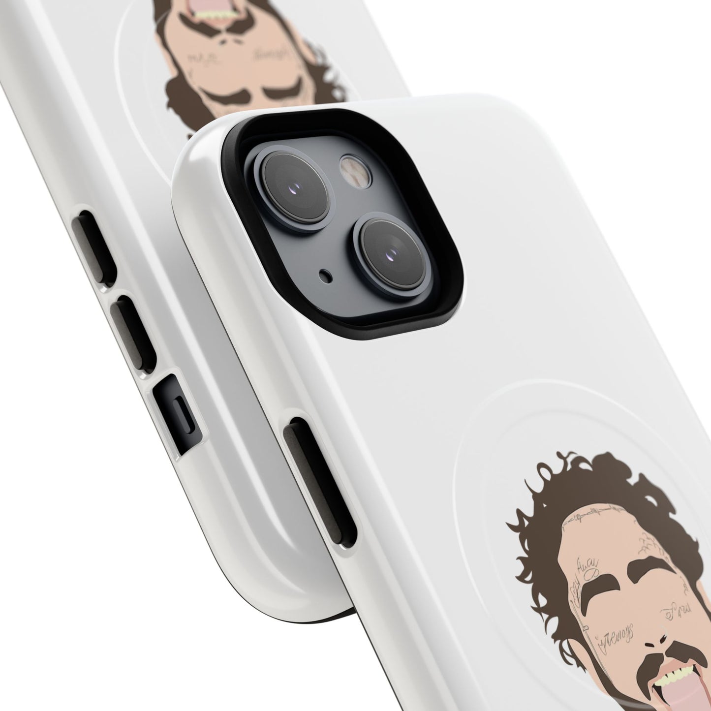 Minimalist Tongue Out Cartoon Face Tough Magnetic Case