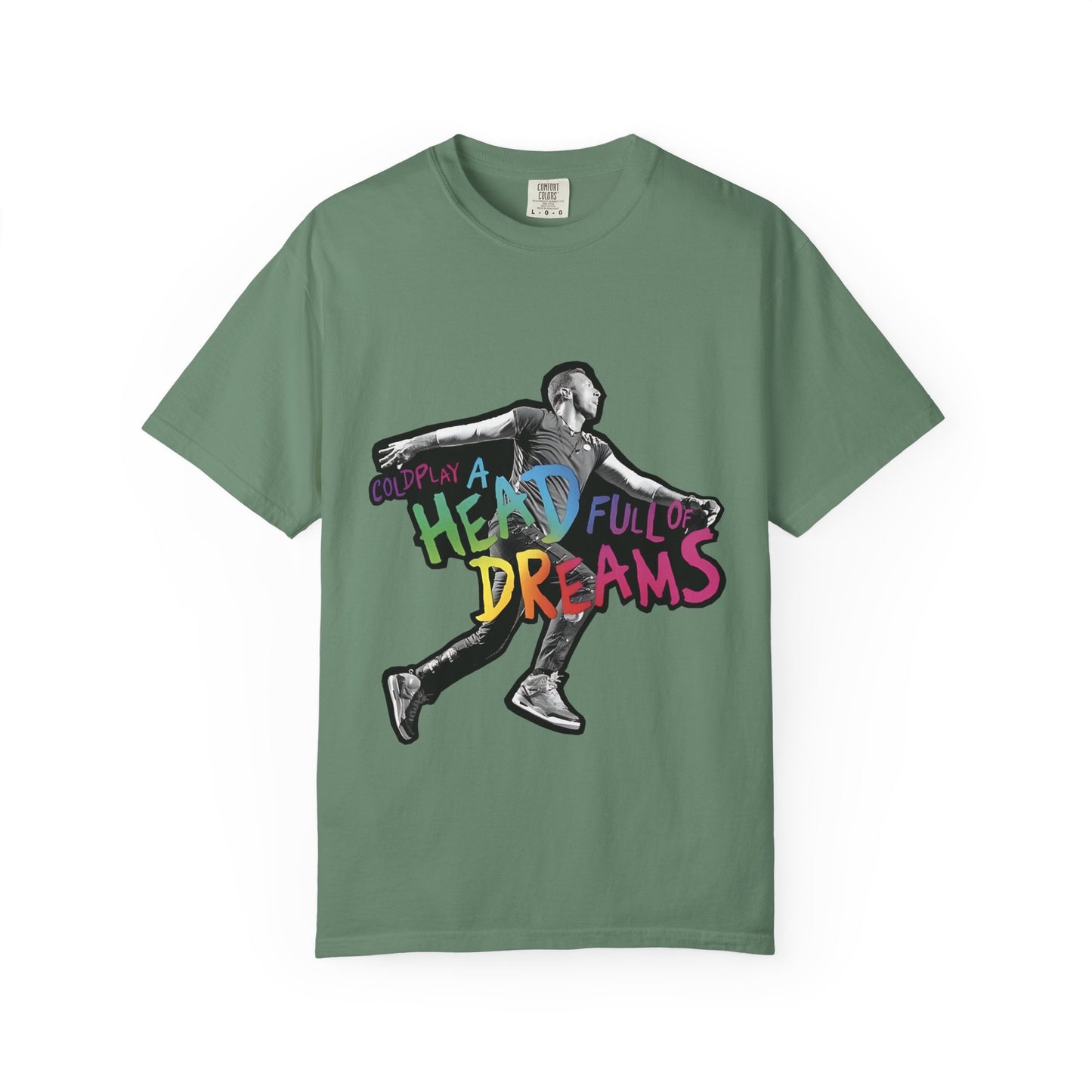 Unisex Garment-Dyed T-Shirt Inspired by Coldplay A Head Full of Dreams Chris