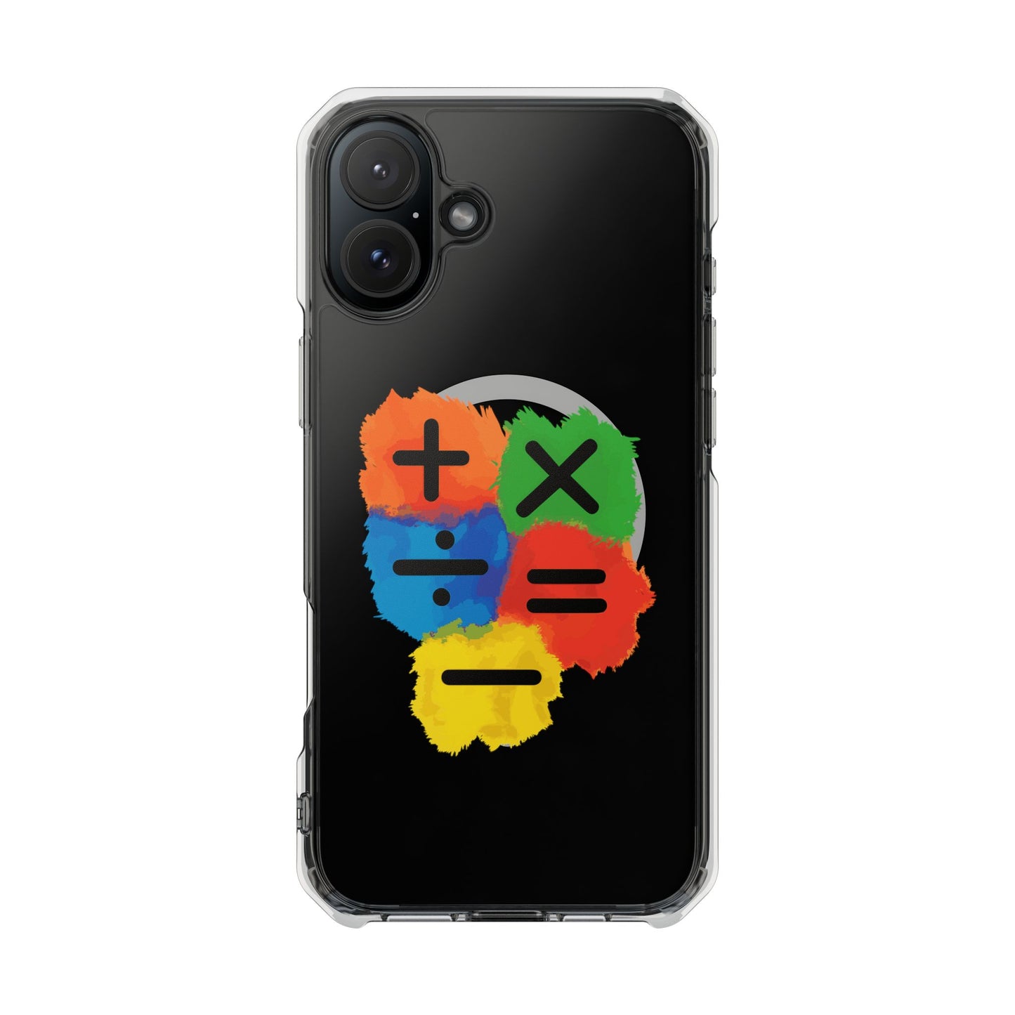 Orange Equals Symbol Magnetic Clear Impact Case