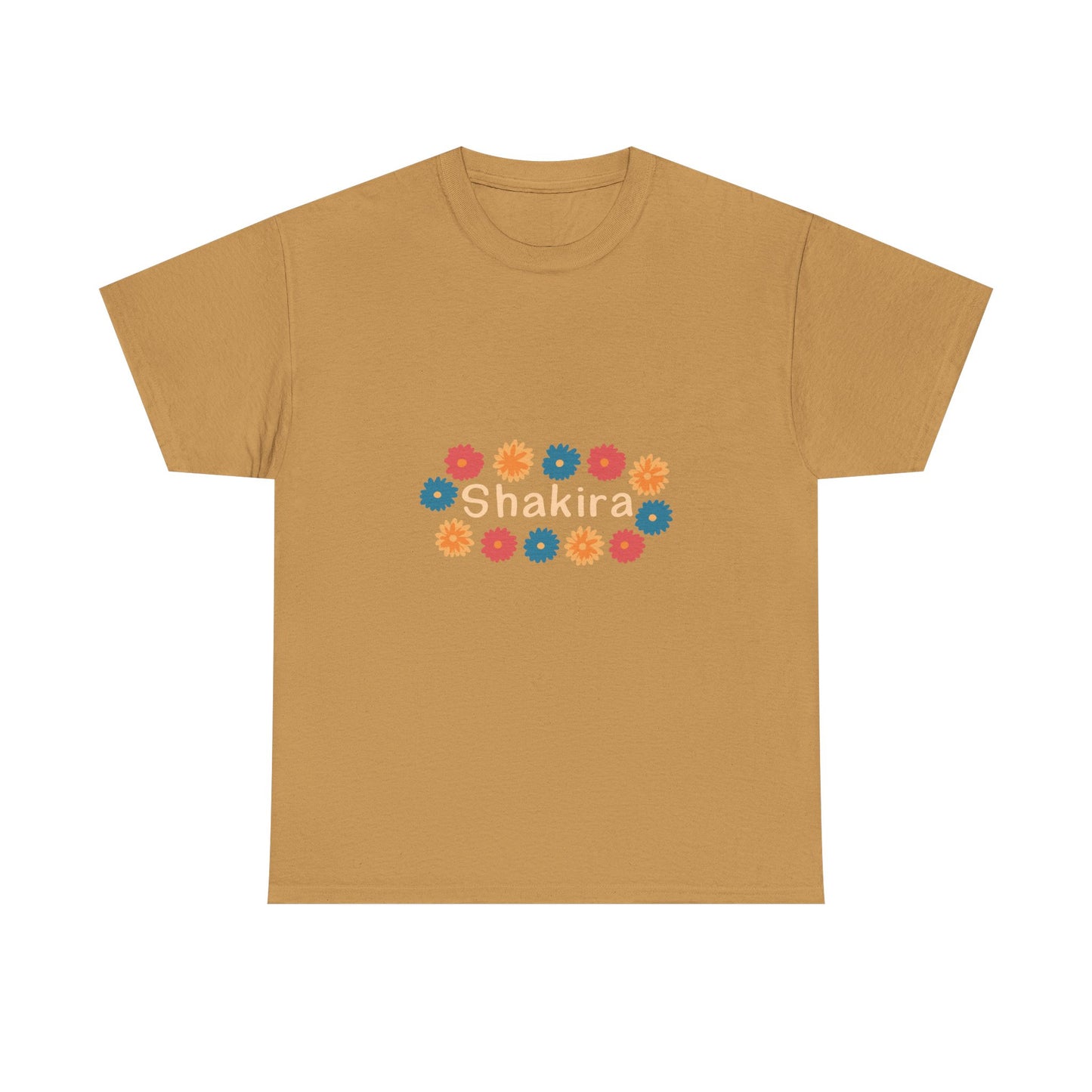 Retro Floral Groove Unisex Heavy cotton tee