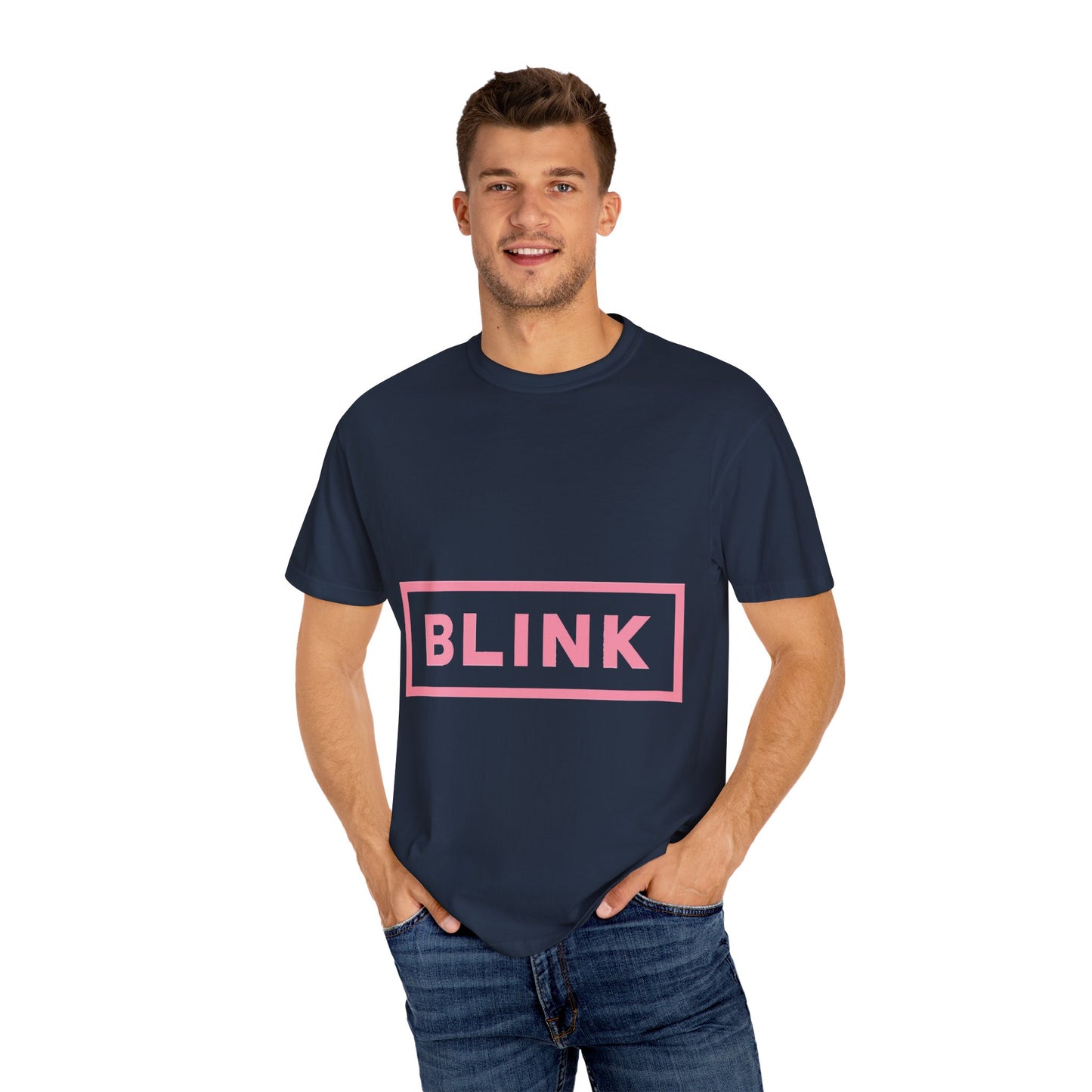 Minimal BLINK Logo – Dyed T-shirt