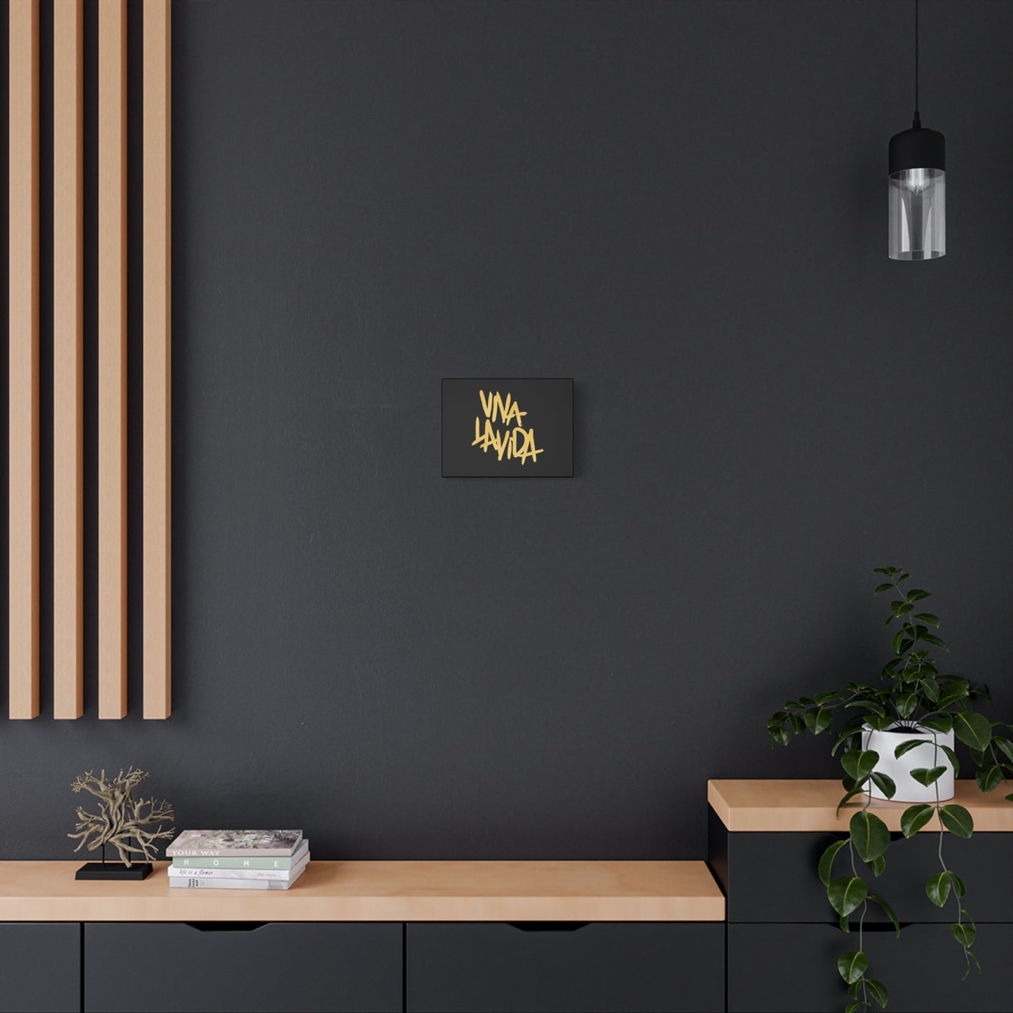 Golden Brush Script Canvas
