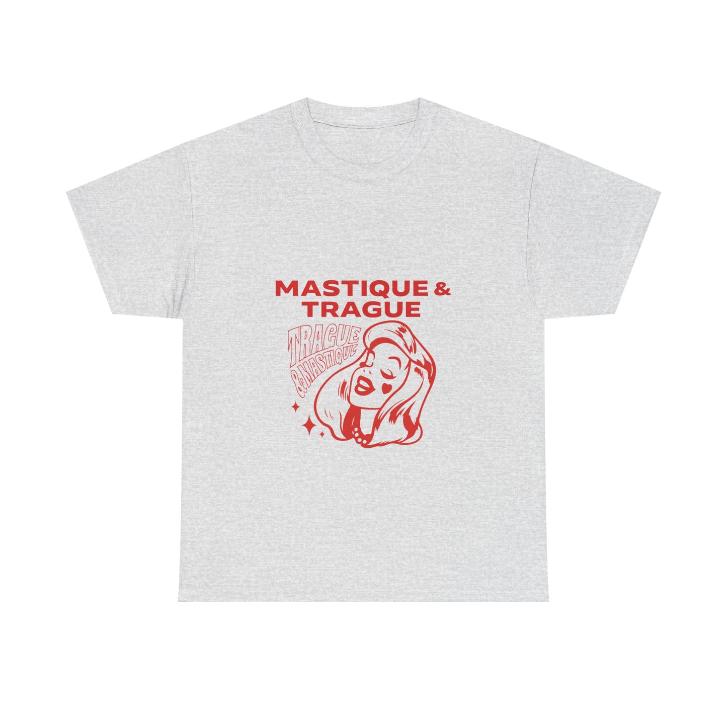 Fierce Femme in Red Unisex Heavy cotton tee