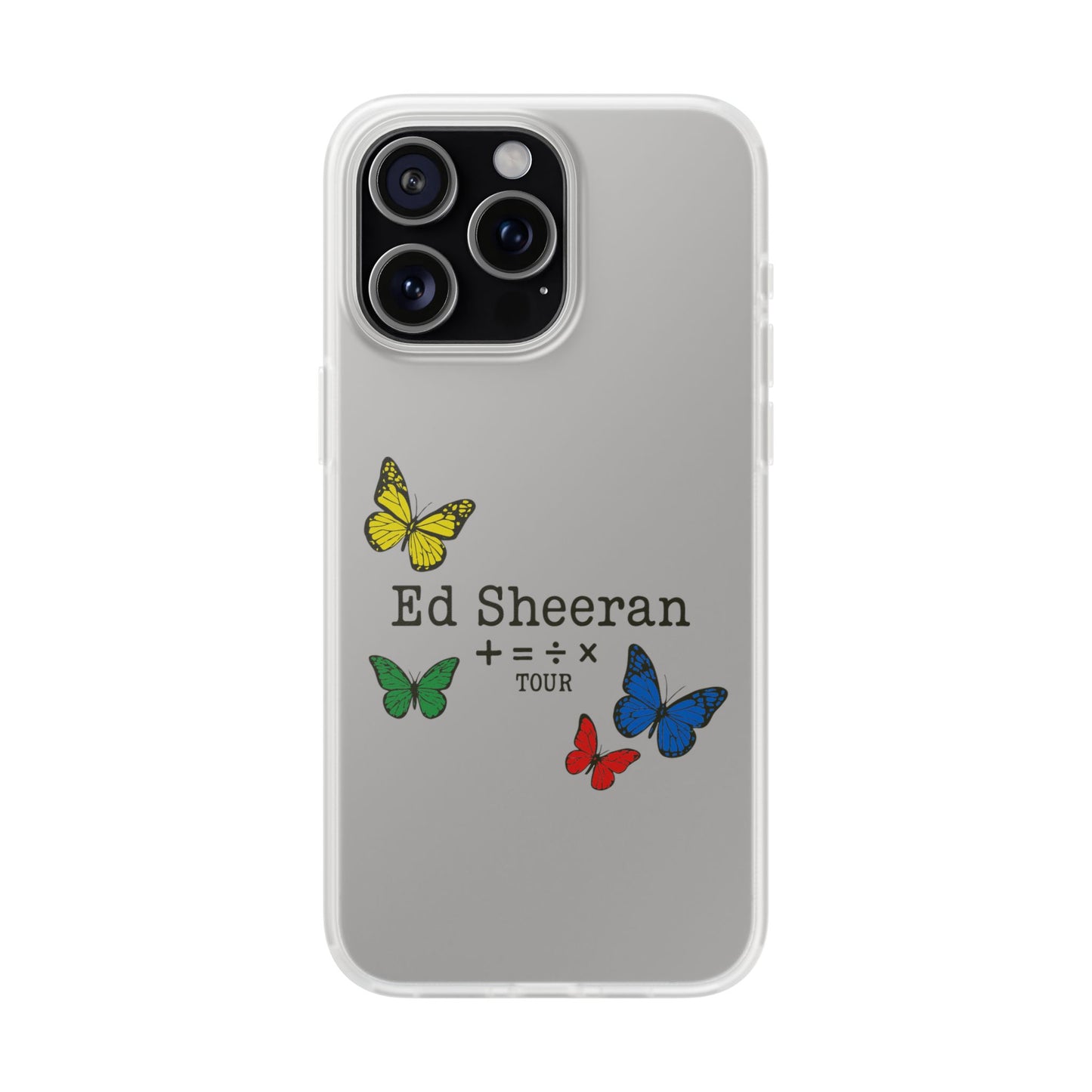 Flexi Case – Ed Sheeran butterfly edition (iPhone X–16 Pro Max)