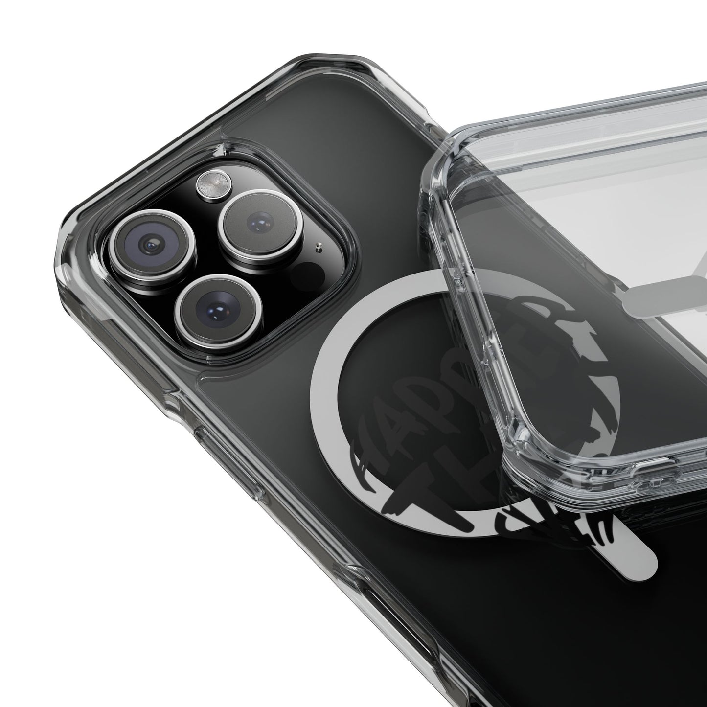 Happier Heart Lettering Magnetic Clear Impact Case