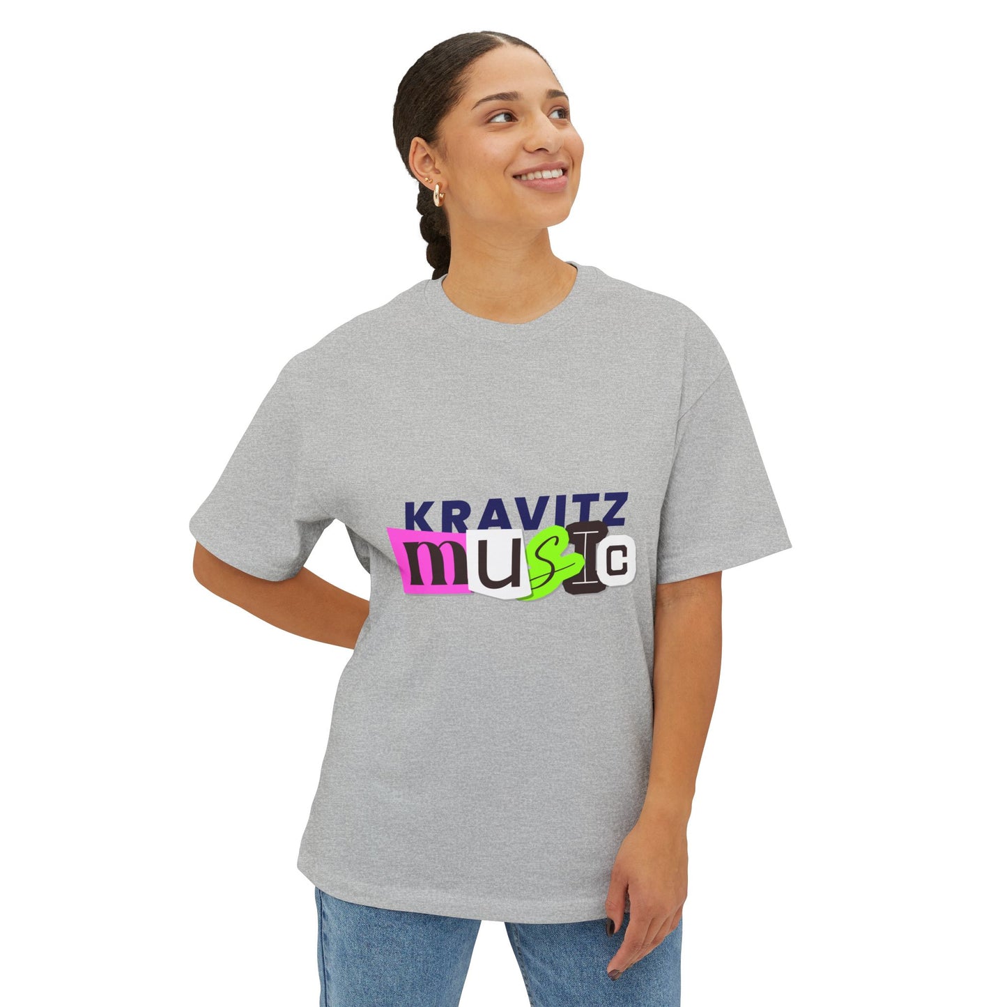 Mixed Tape Music Unisex Oversized Boxy tee