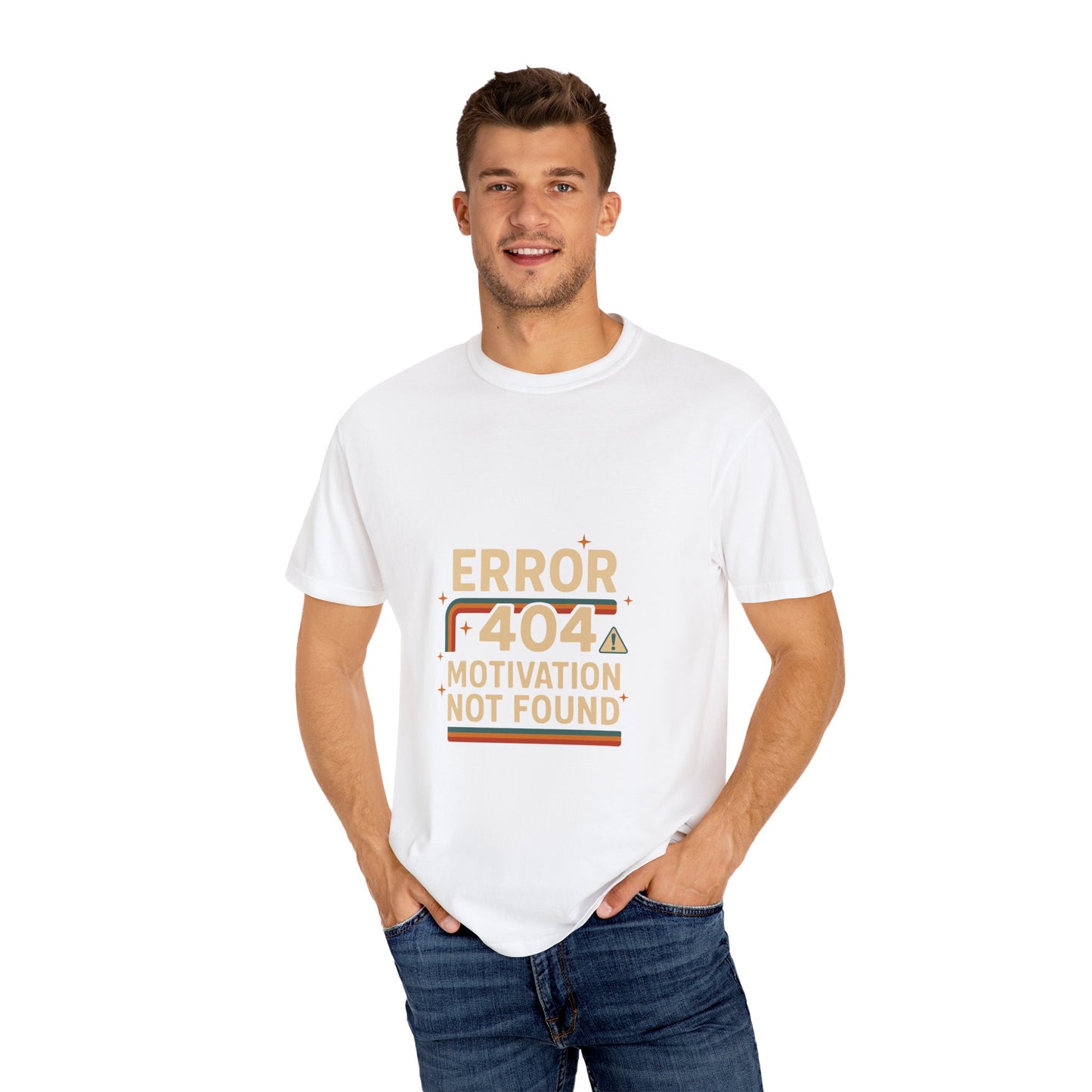 Unisex Garment-Dyed T-shirt – Snazzy Error 404 Edition