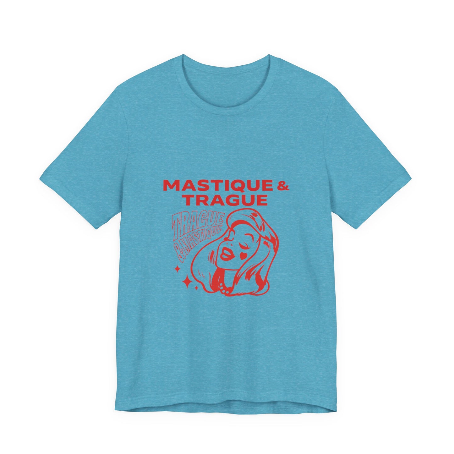 Fierce Femme in Red Unisex jersey short sleeve tee