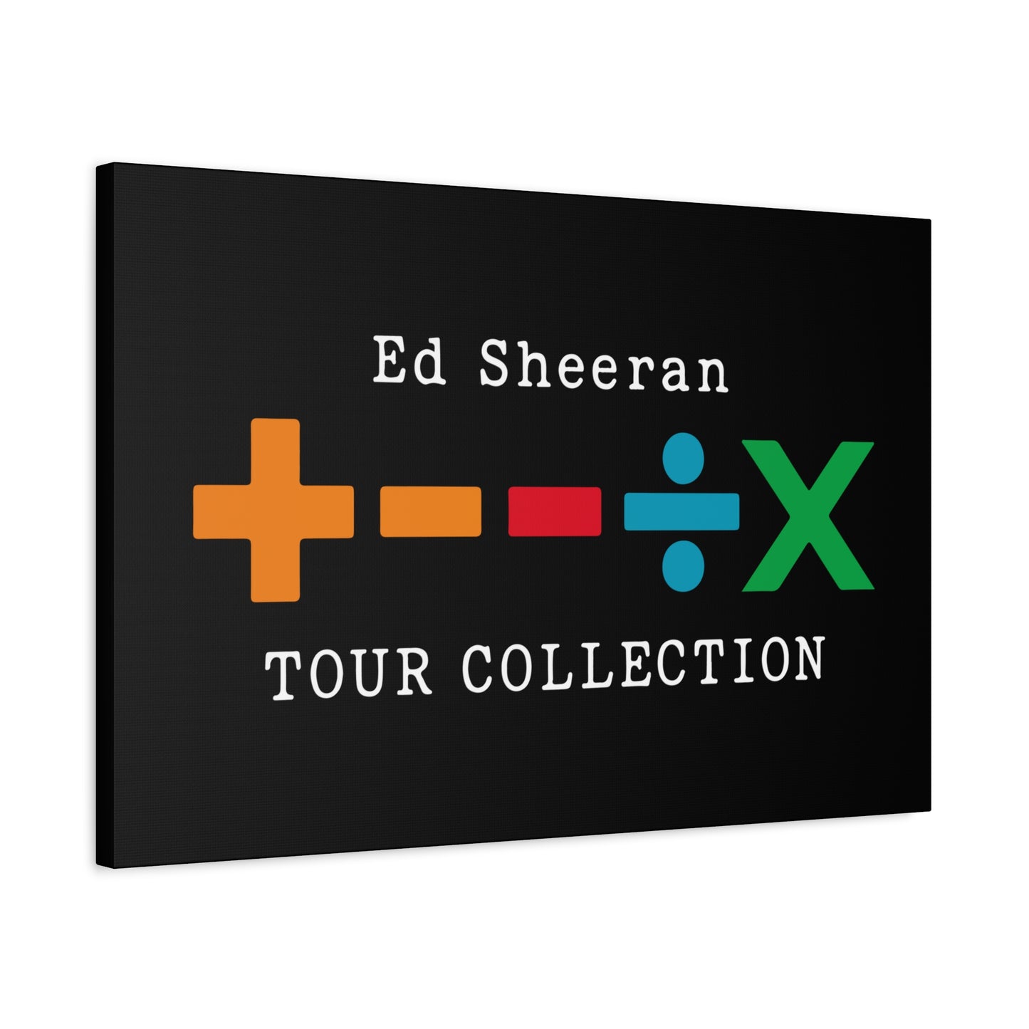 Matte Stretched Canvas, 1.25" Depth – Ed Sheeran Black Edition
