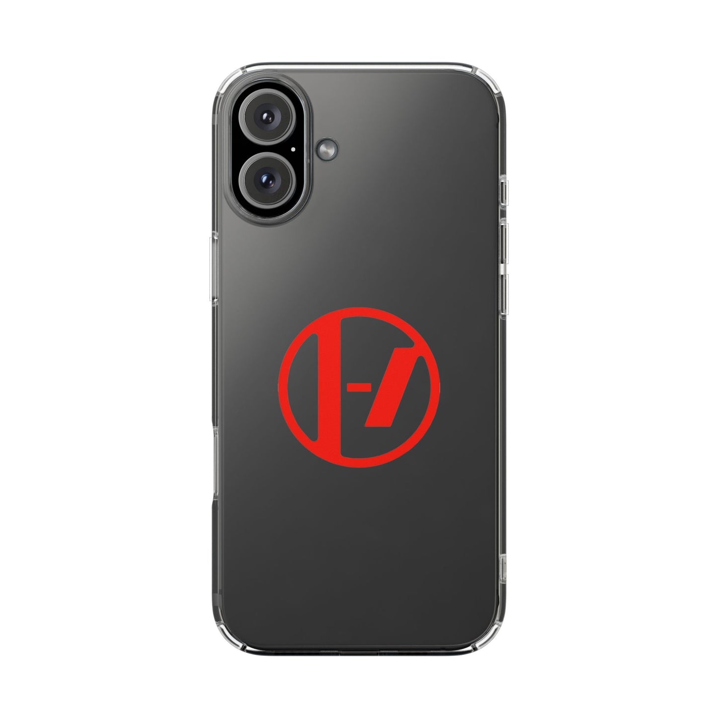 Crimson Orbit Clear Case