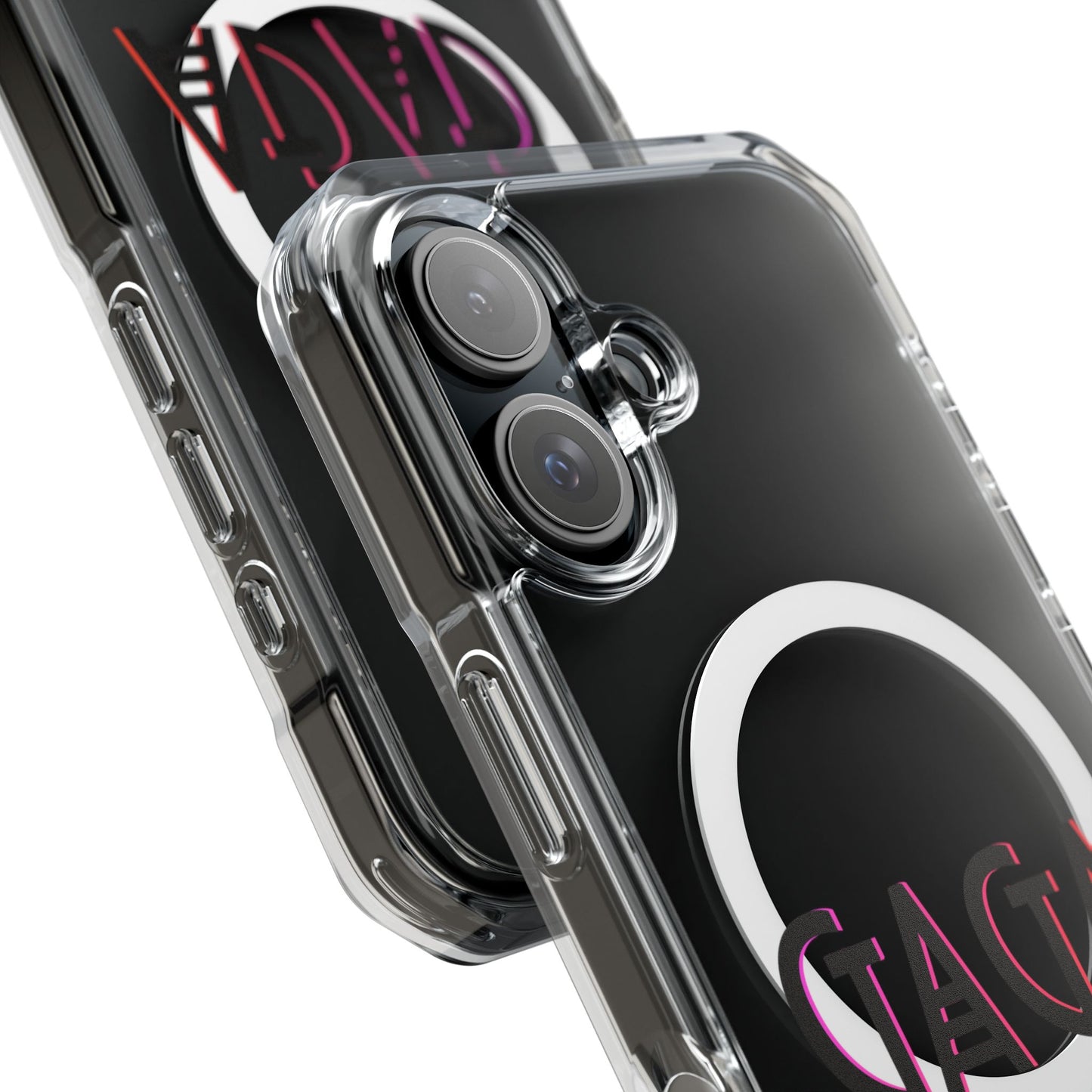 Electric Neon Magnetic clear case