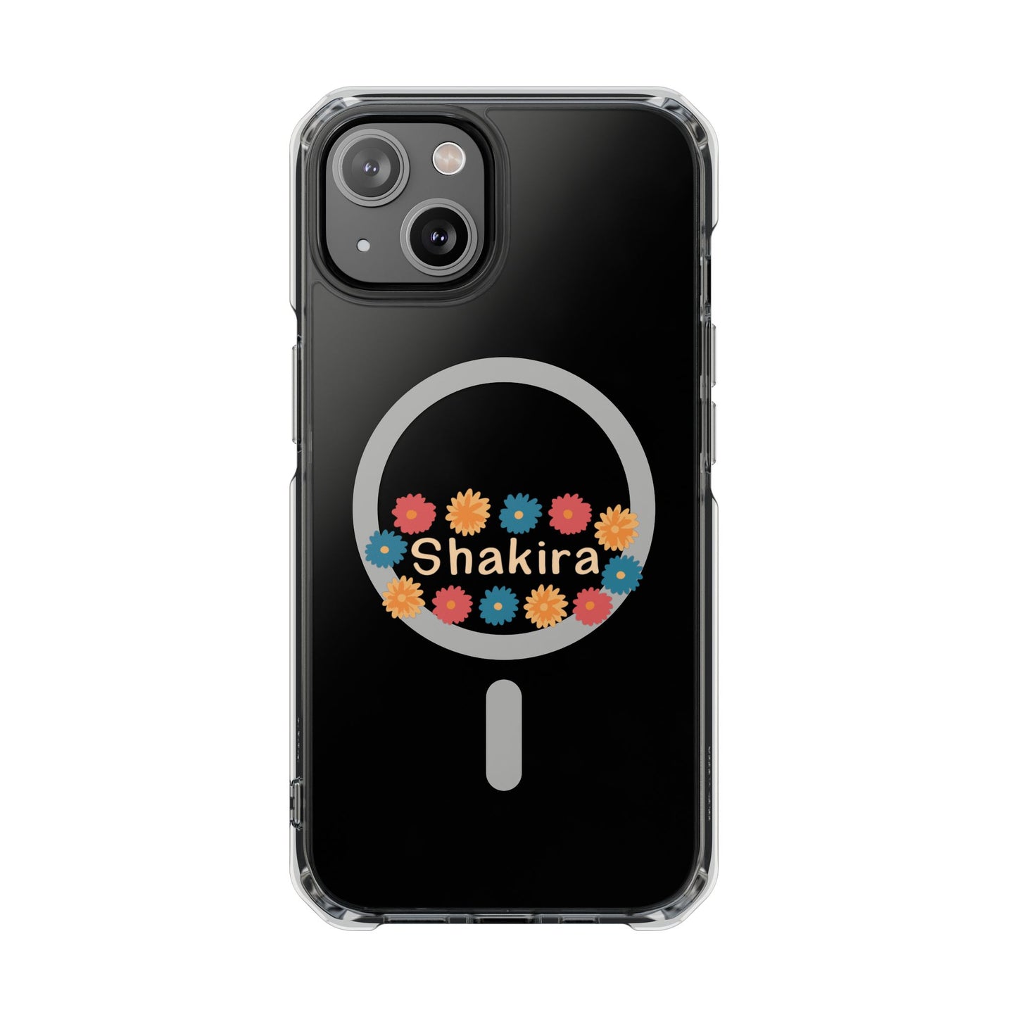 Retro Floral Groove Clear Impact case