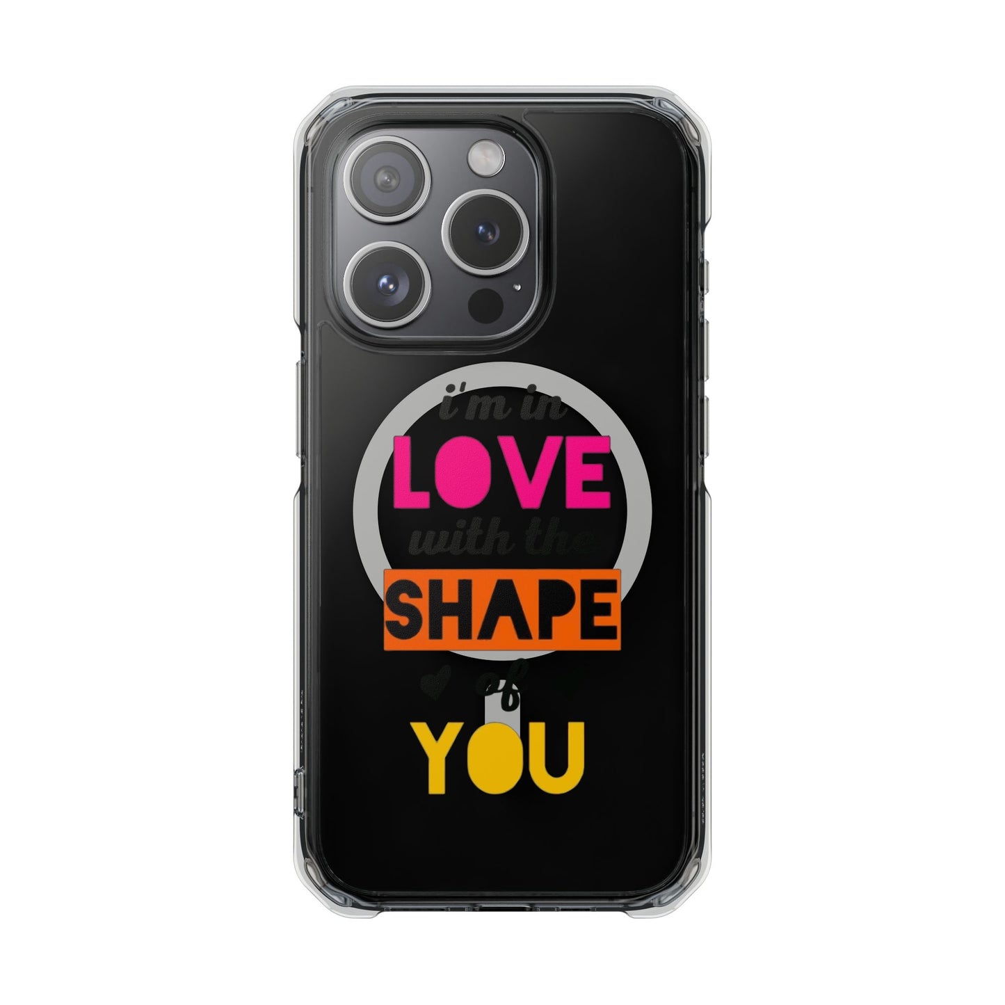 Orange Divide Symbol Magnetic Clear Impact Case