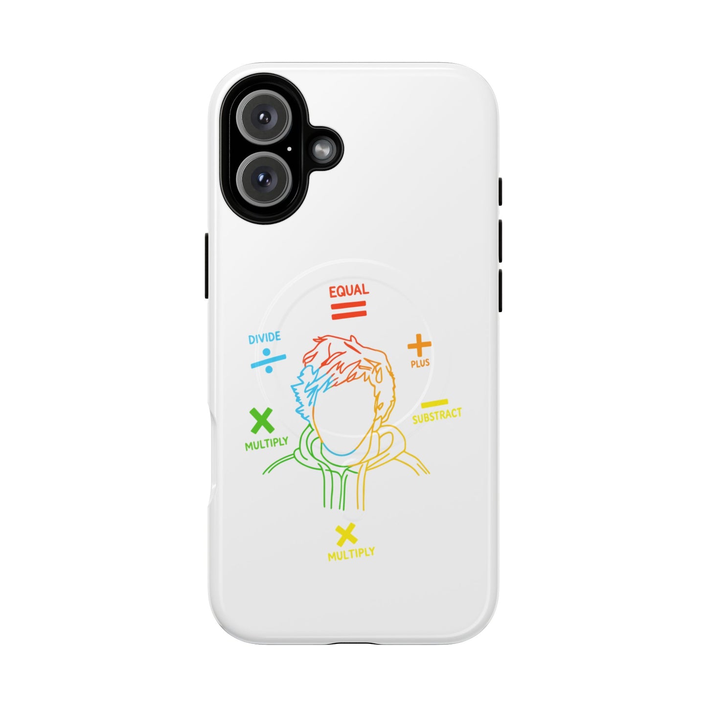 Minimalist Divide Symbol with Brush Tough Magnetic case