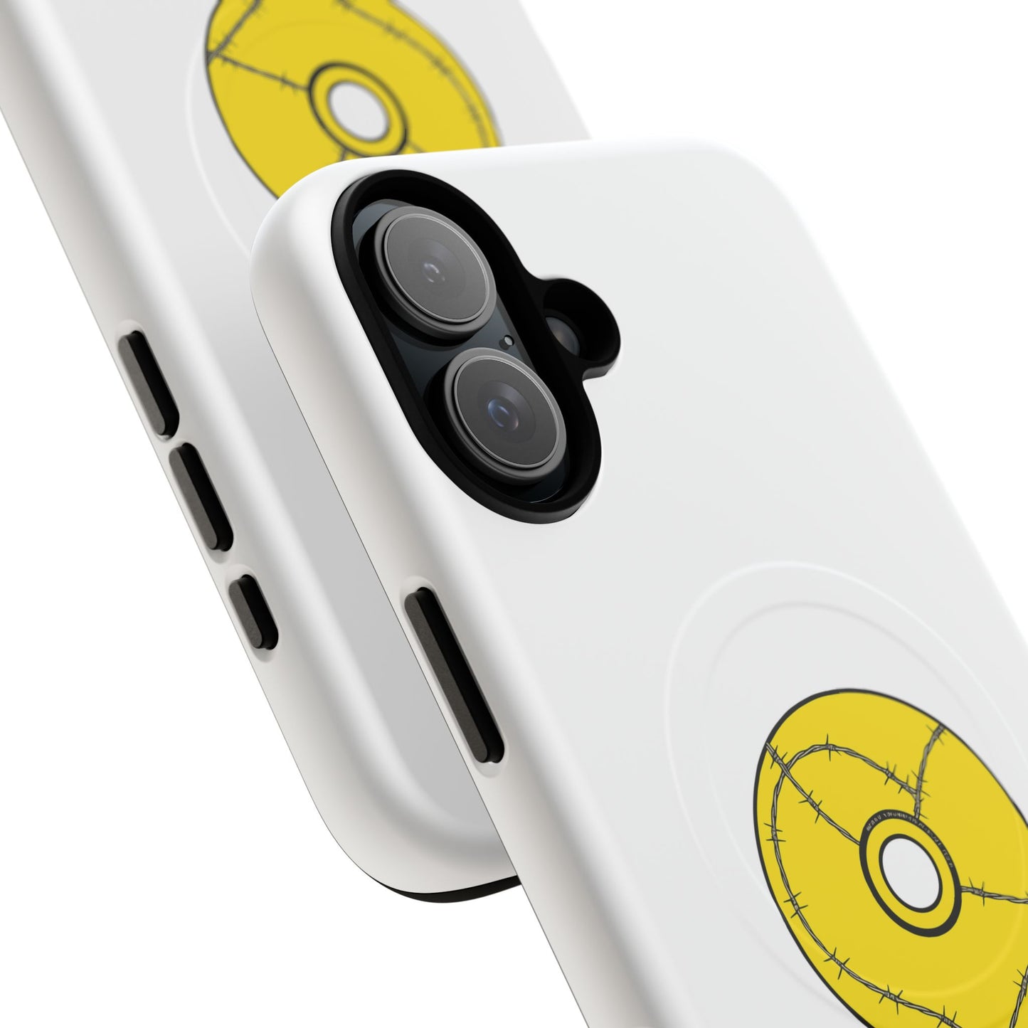 Minimalist Black Disc Outline Tough Magnetic Case