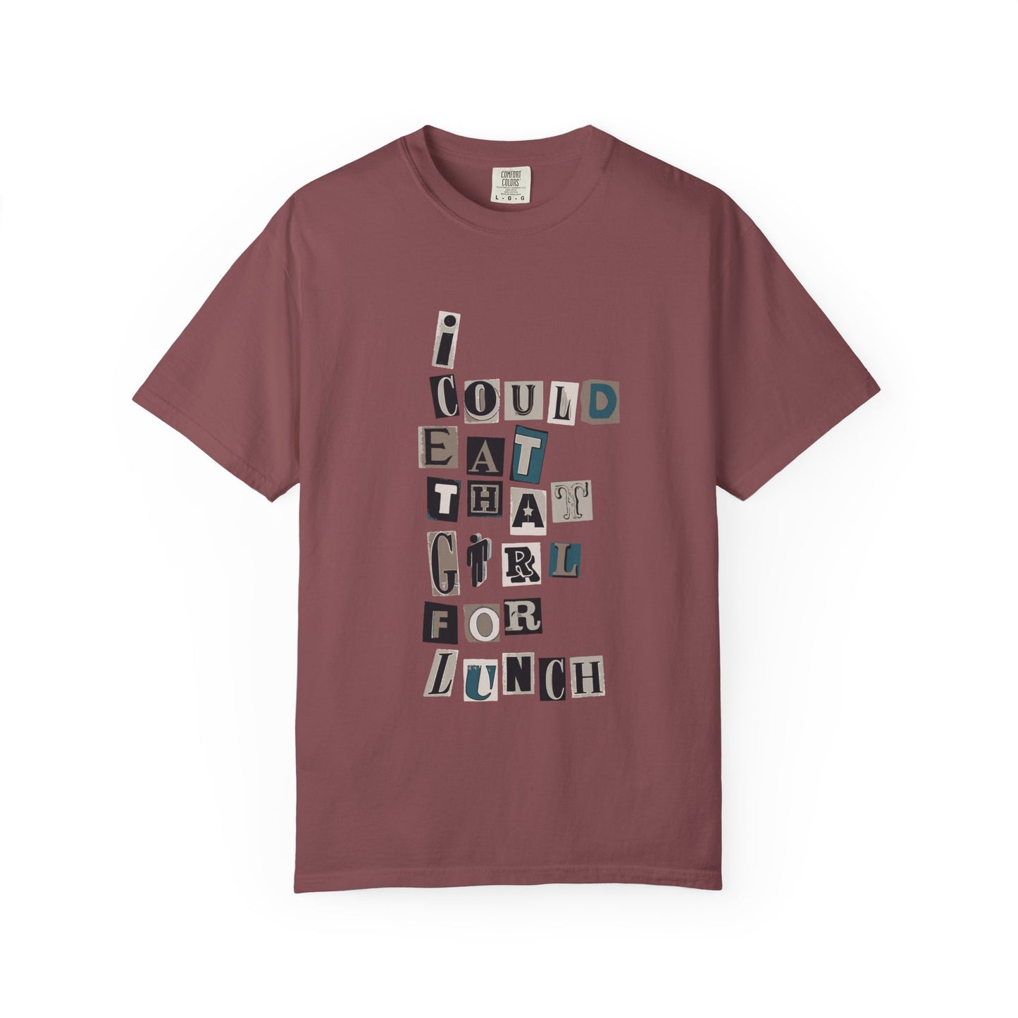 Mixed Message Collage Unisex Dyed T-shirt
