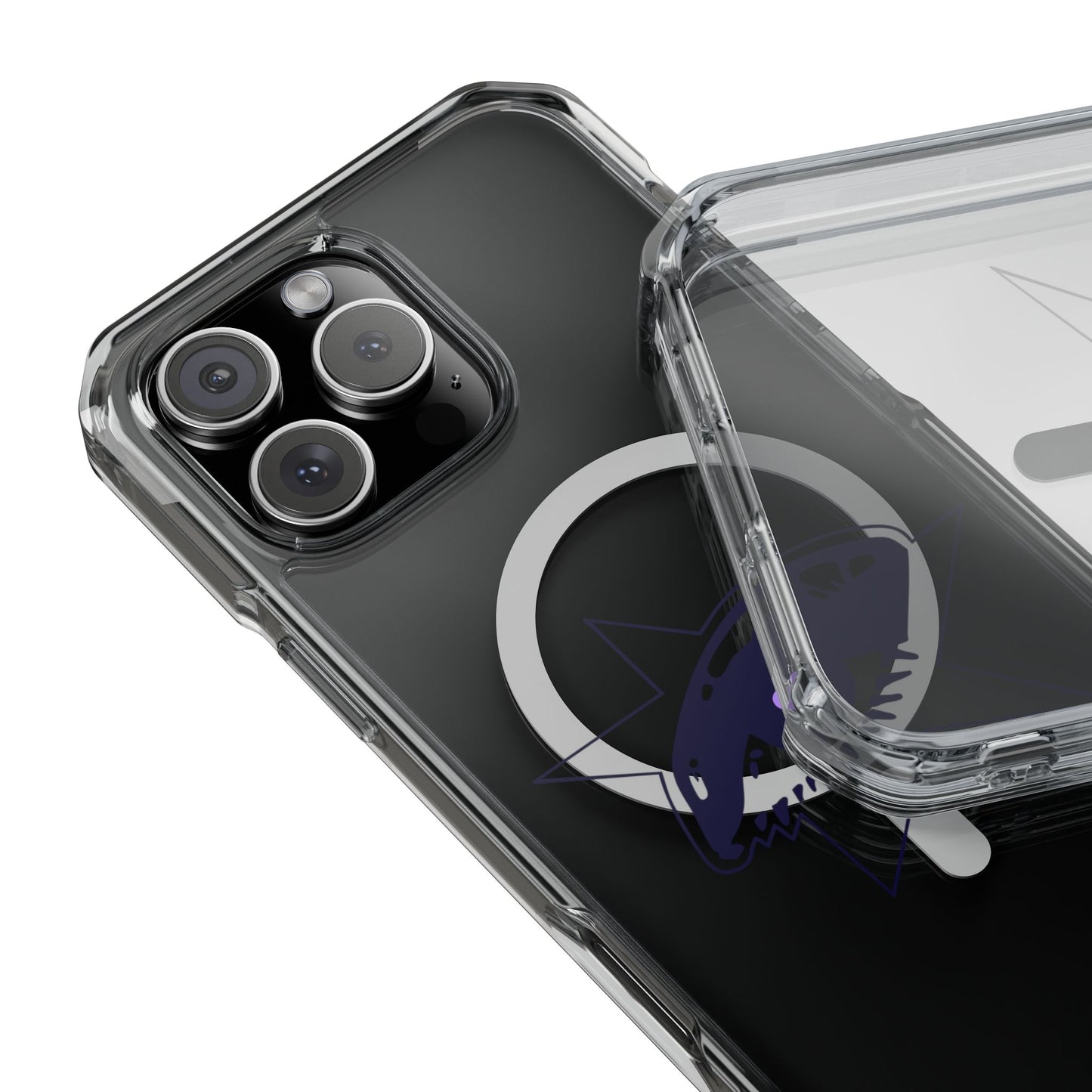 Purple Starry Eye Magnetic Clear Impact Case