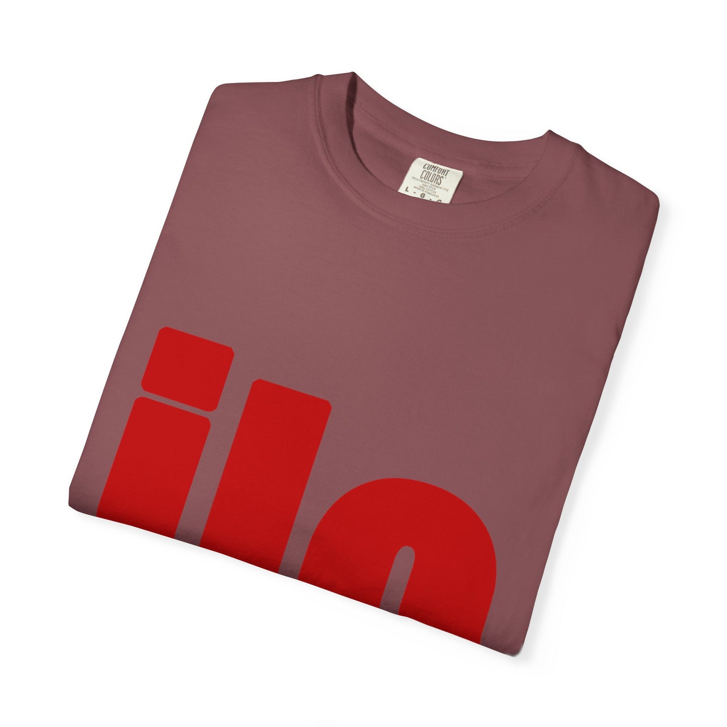 ILO Bold Red Block Unisex Dyed T-shirt