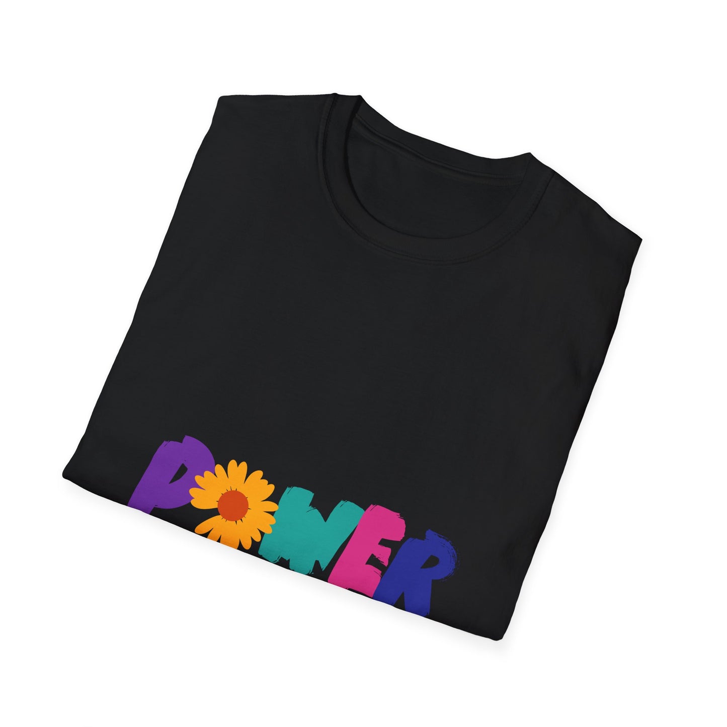 Retro Flower Power Color Pop Unisex Softstyle Tee
