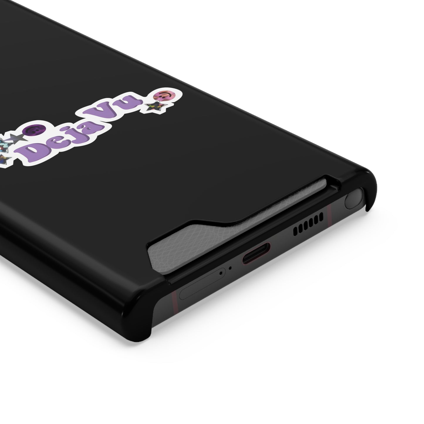 Phone Case + Card Holder For Samsung S21 to S22 – Olivia Rodrigo Deja Vu | Black Edition