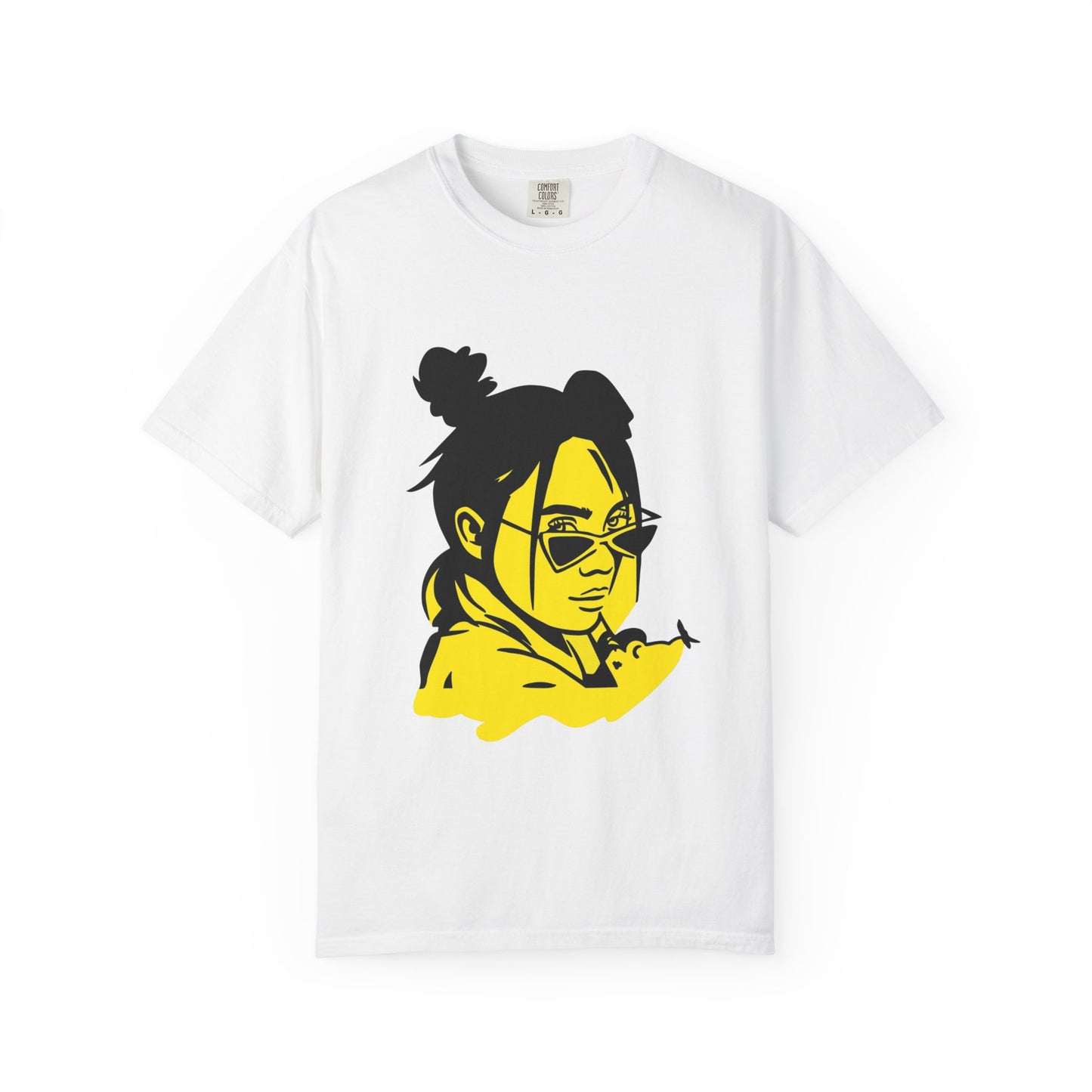 Neon Mood Portrait Unisex Dyed T-shirt