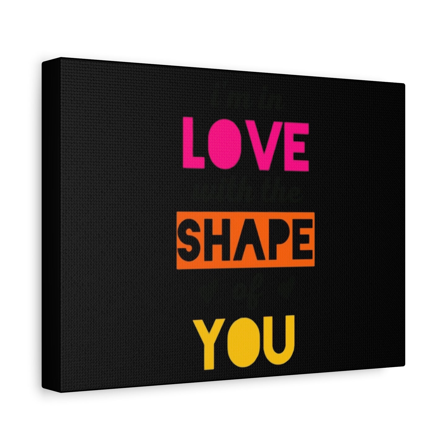 Orange Divide Symbol Matte Canvas