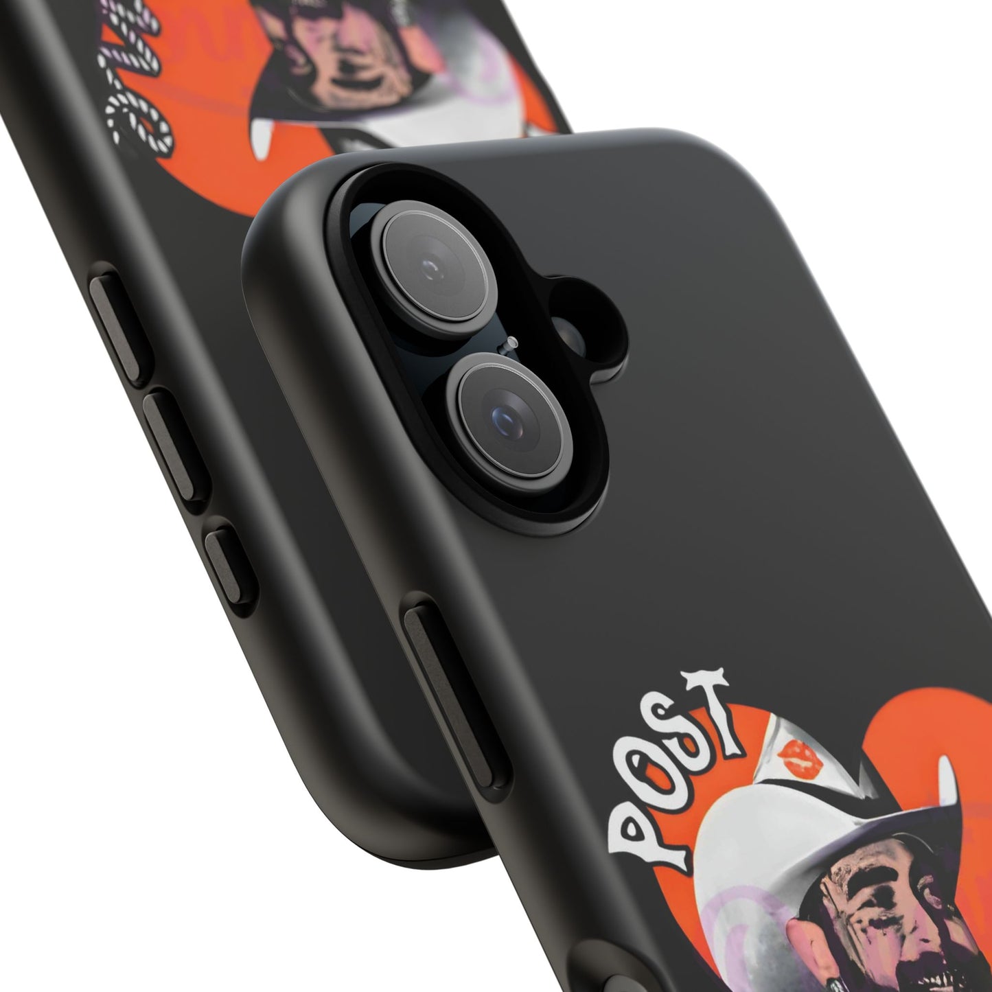 Tough iPhone Case (12–16 Pro Max) – Post Malone Heart Design