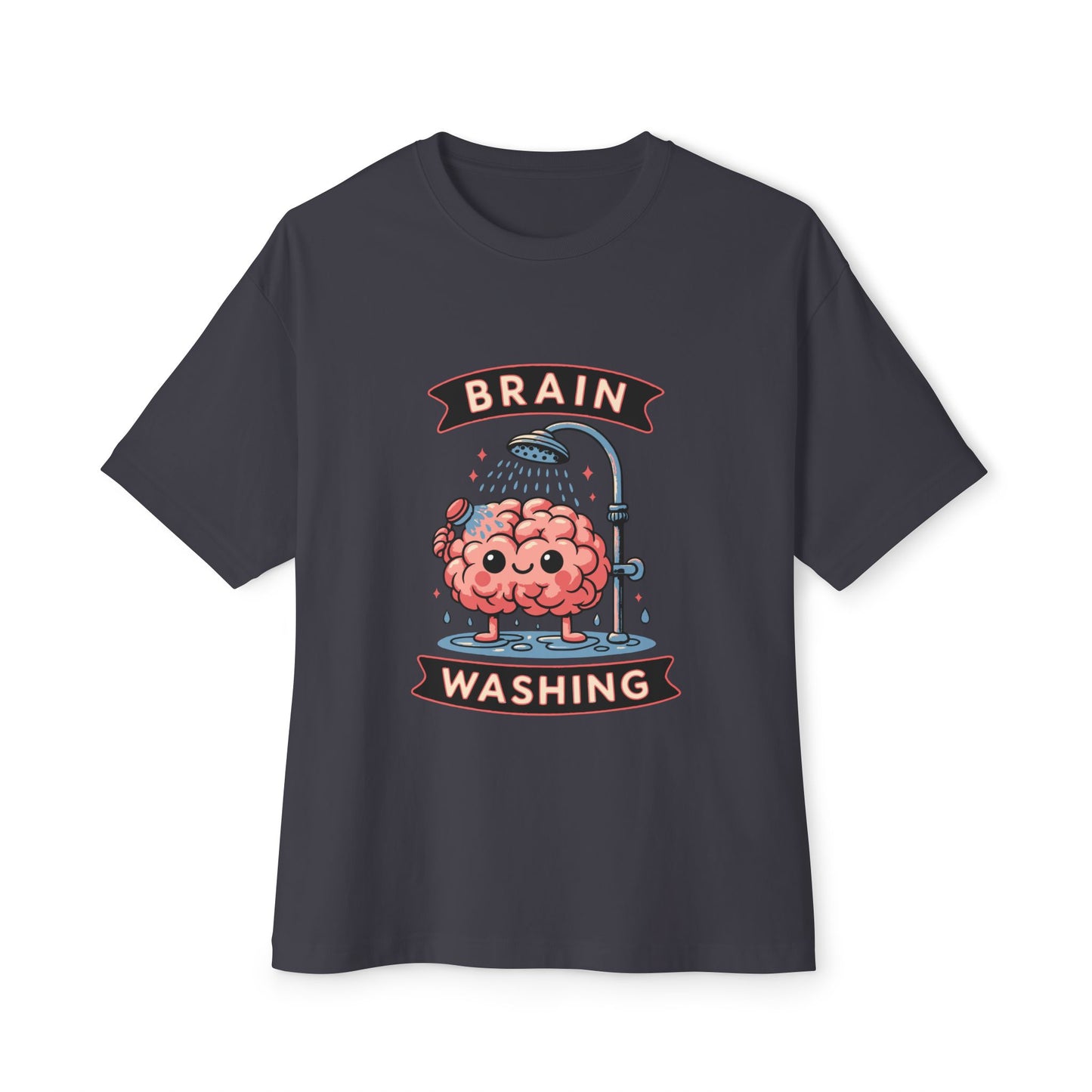 Oversized boxy Tee – Snazzy Brain washing Edition