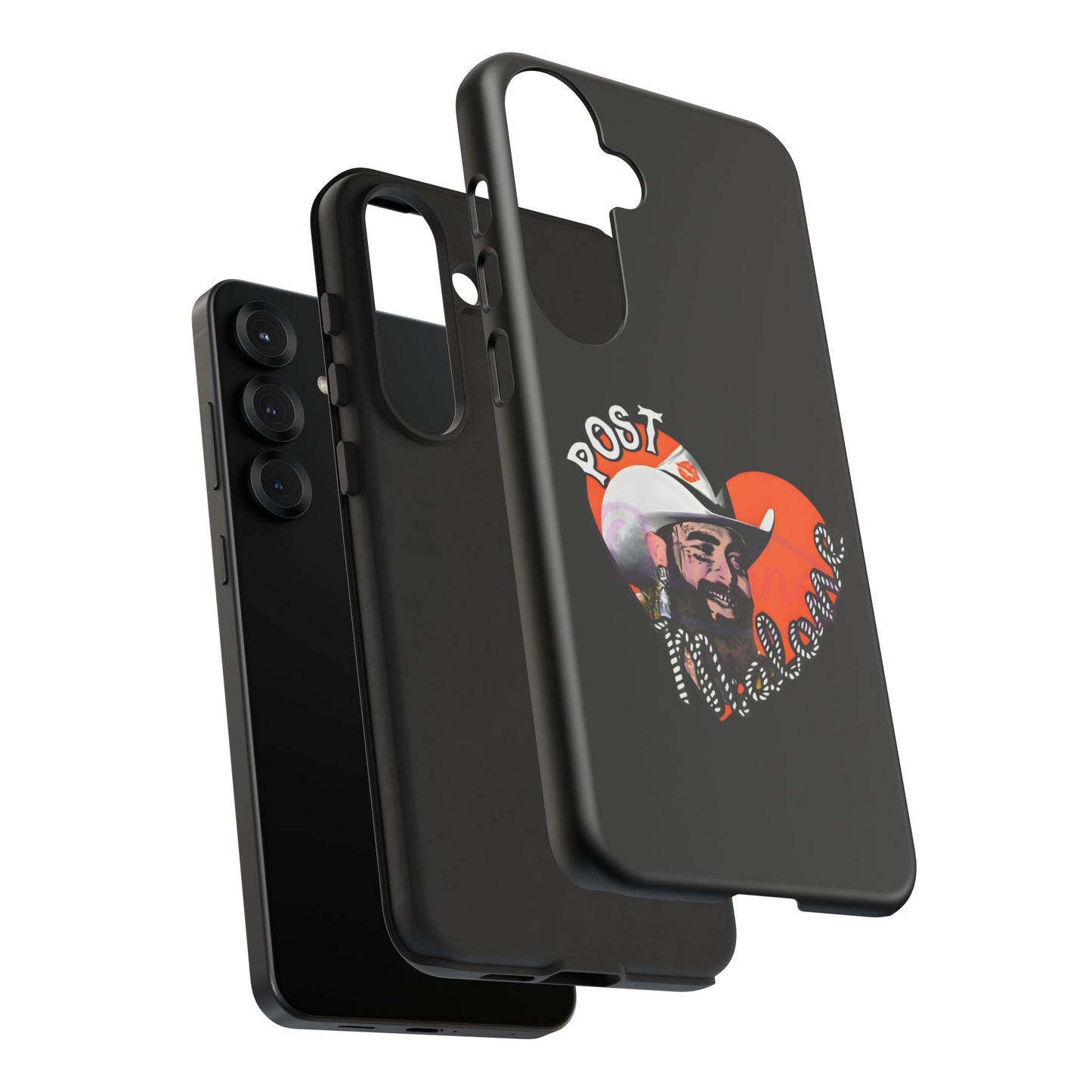 Tough Samsung Case (S20–S25) – Post Malone Heart Design