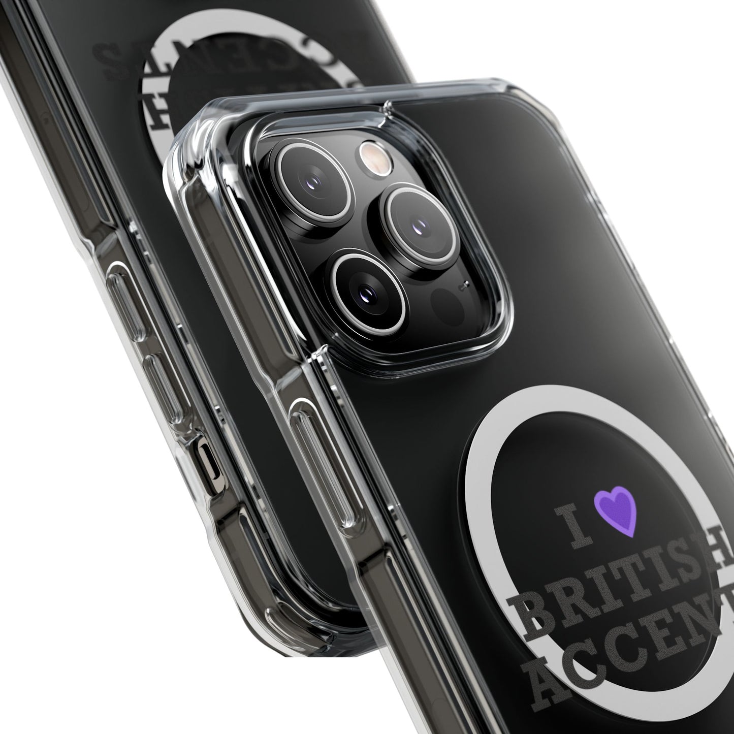 I Love British Accents Magnetic Clear Impact Case