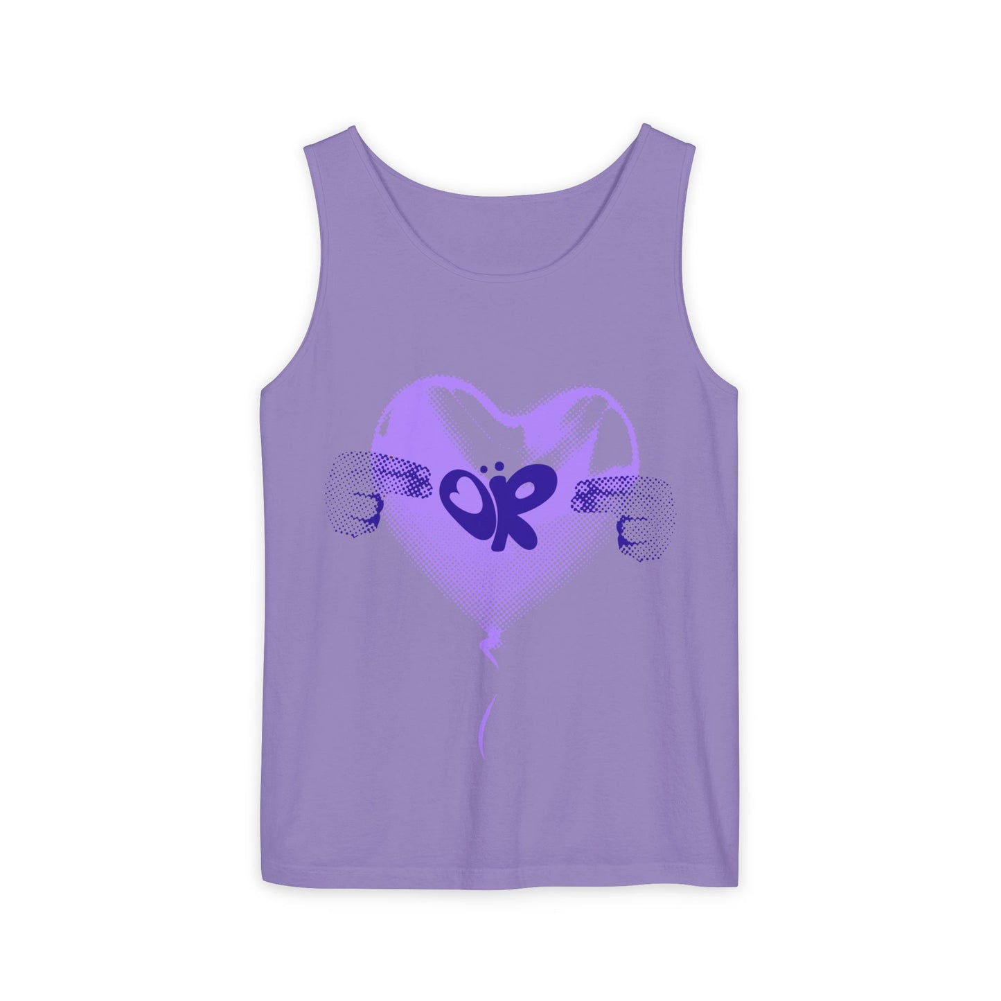 Heart Balloon OR Pop Art-Dyed Tank Top