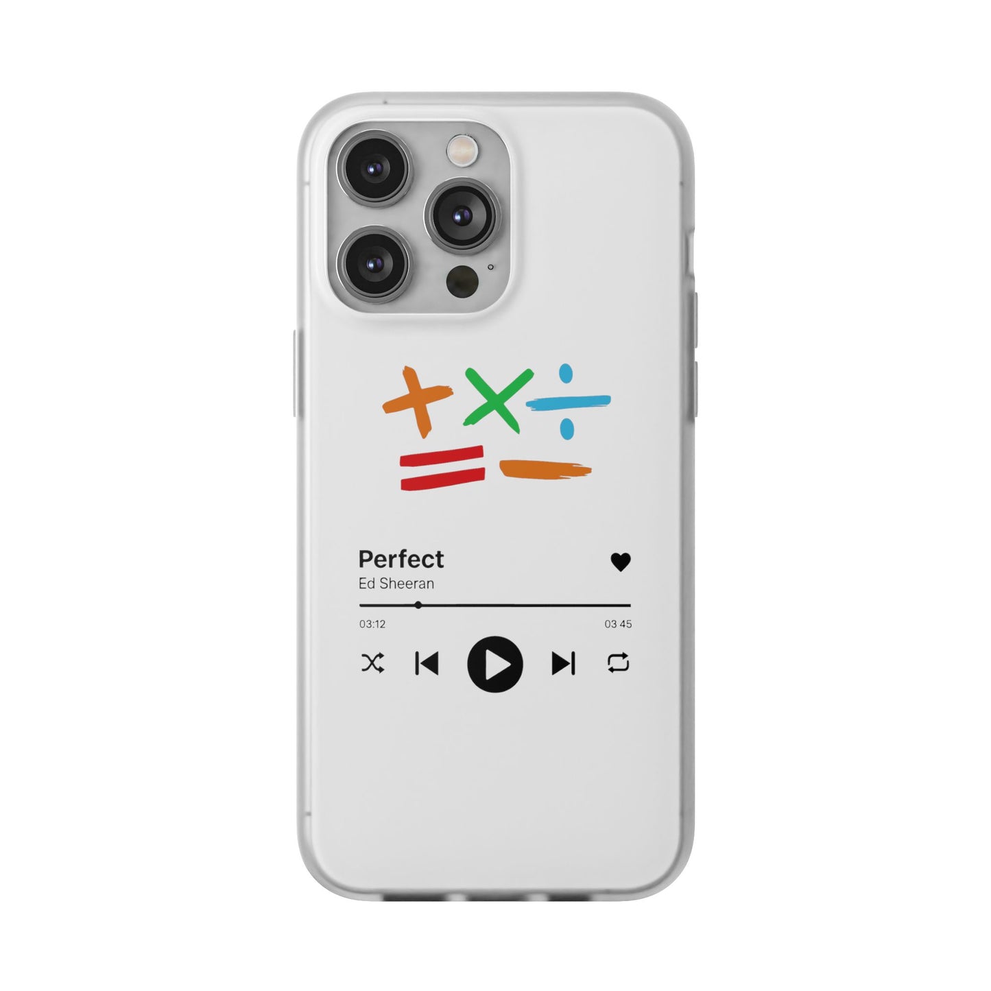 Flexi Case – Ed Sheeran Music Design (iPhone X–16 Pro Max)
