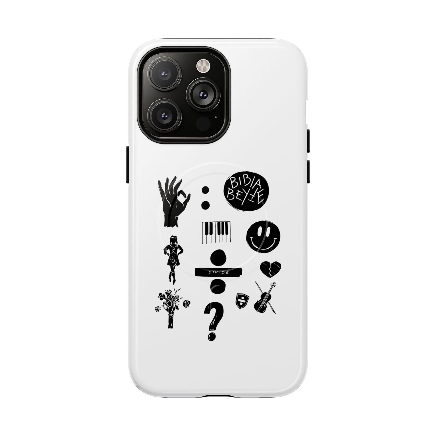 Ocean Wave with Heart Outline Tough Magnetic case