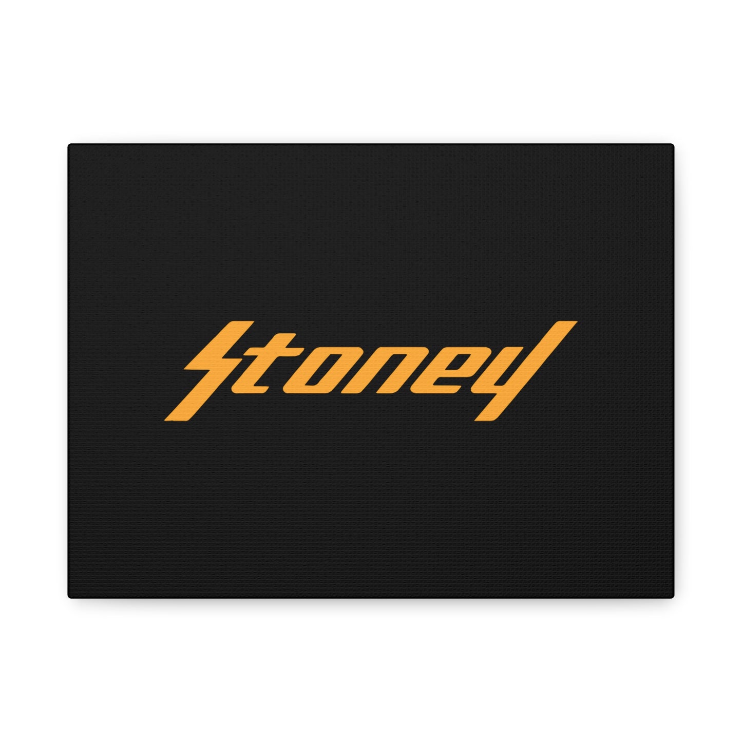 Orange Lightning Text Logo Canvas