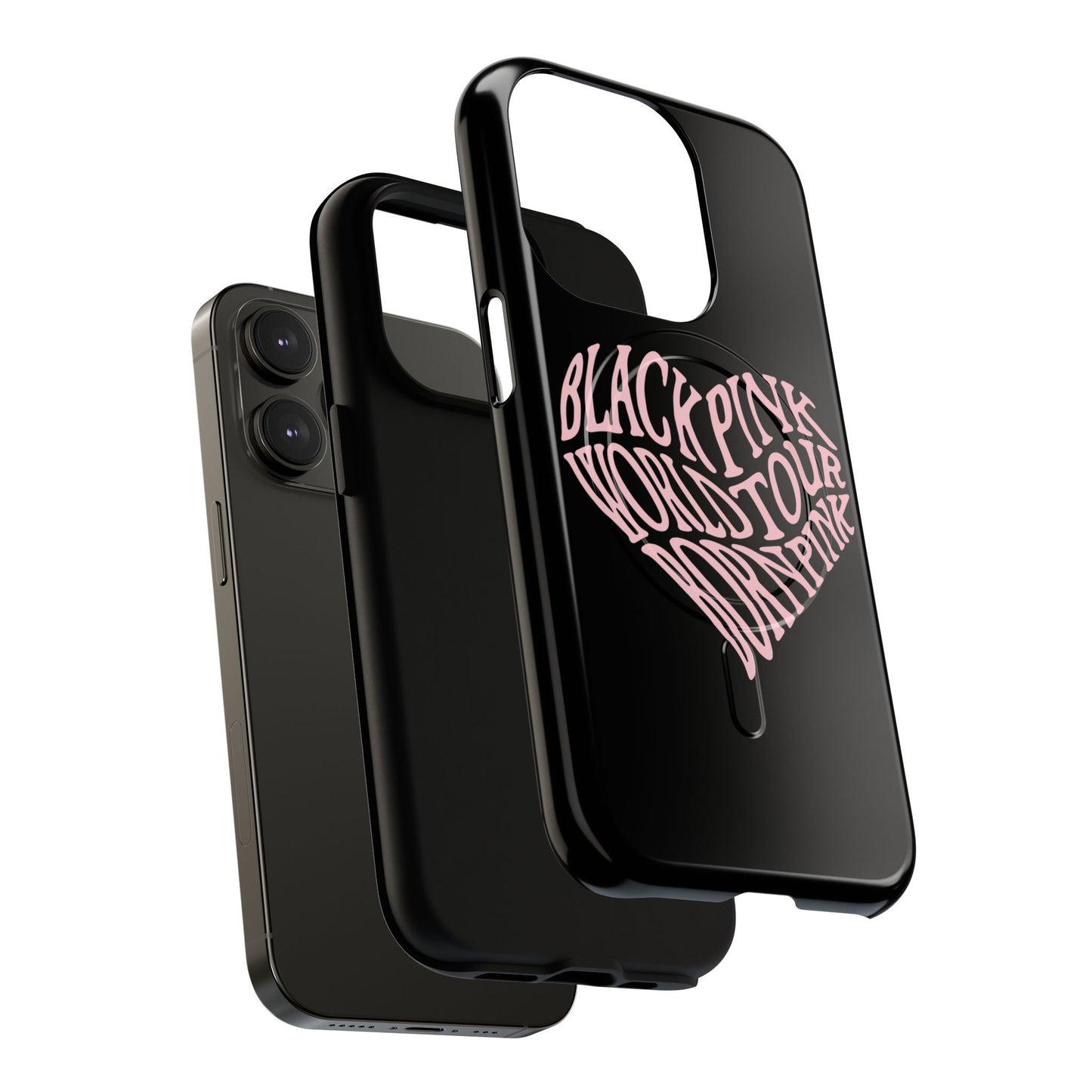Iphone Born Pink Heart Typography - Tough Magnetic Phone Case