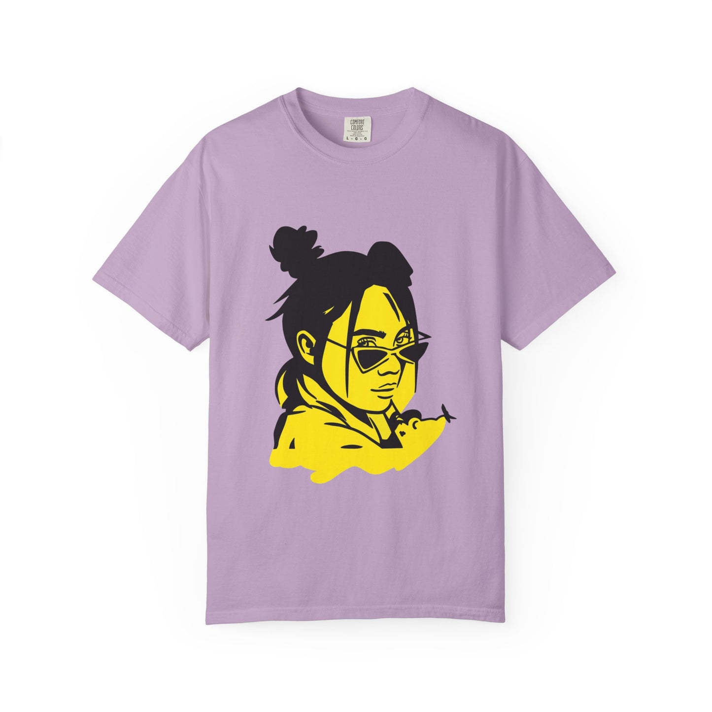 Neon Mood Portrait Unisex Dyed T-shirt