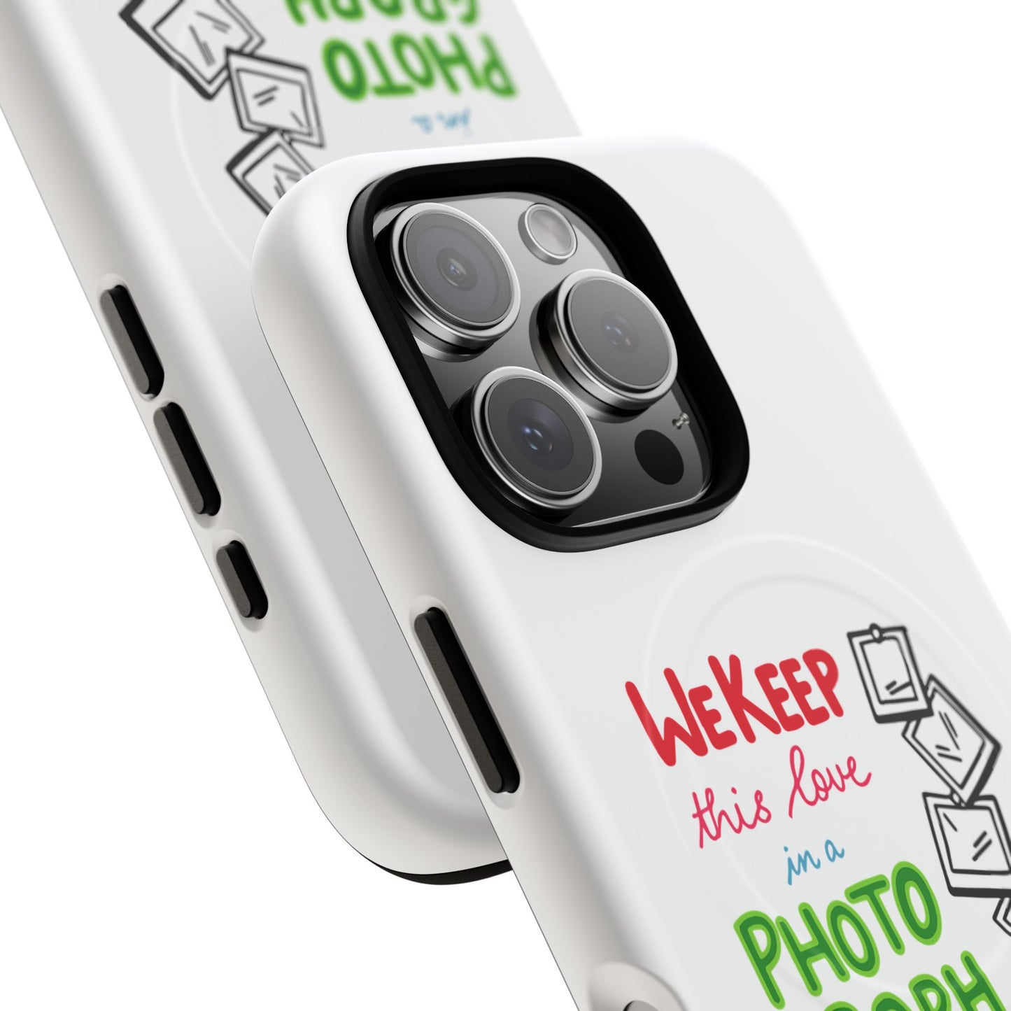 White Paw Print Tough Magnetic case