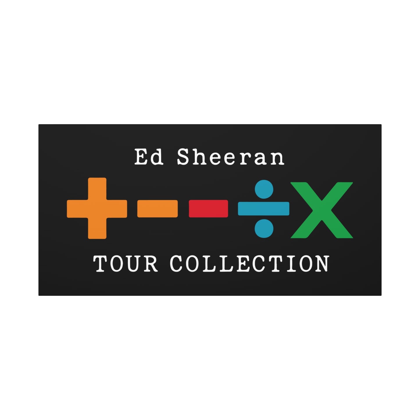 Matte Stretched Canvas, 1.25" Depth – Ed Sheeran Black Edition