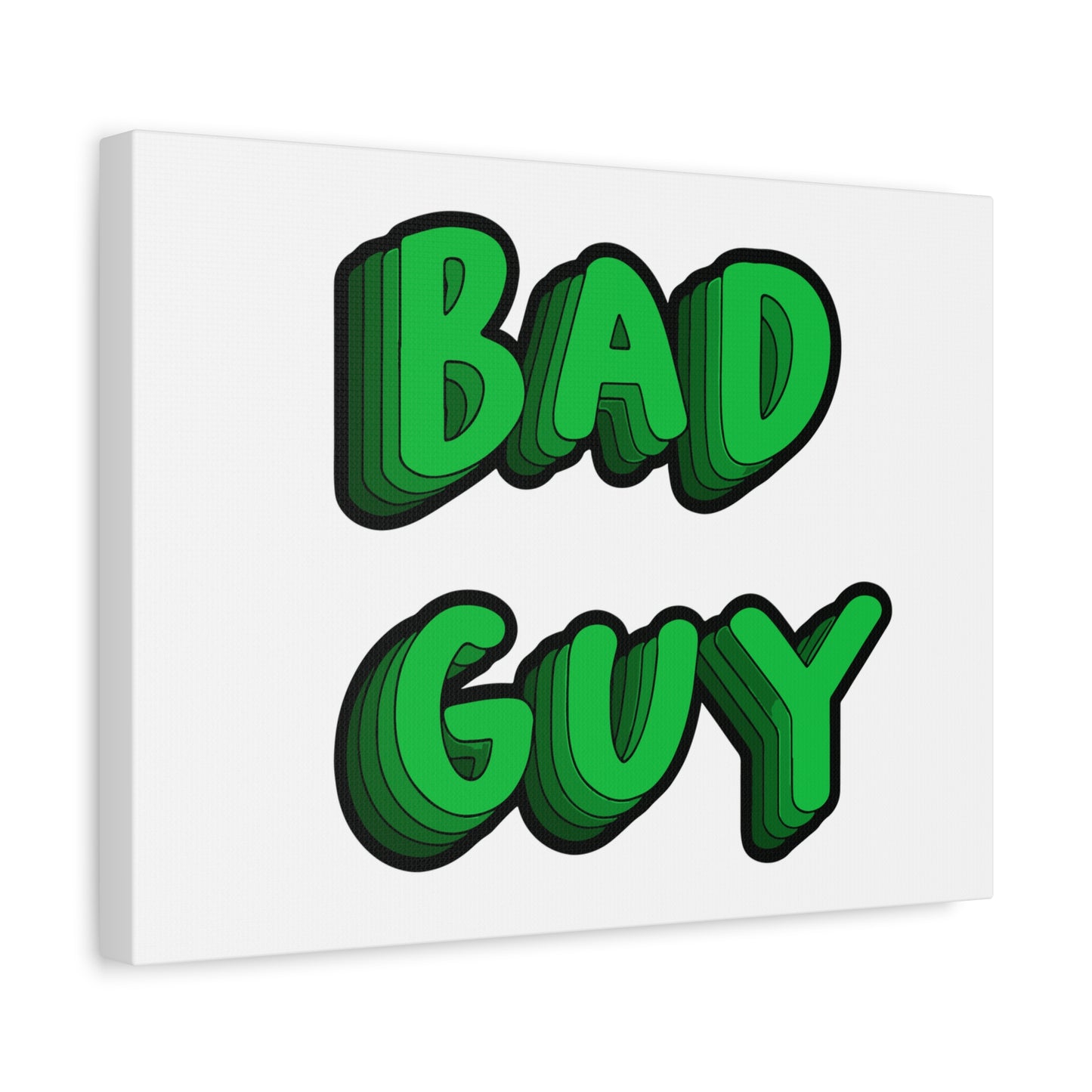 Bold 3D Bad Mood Matte Canvas