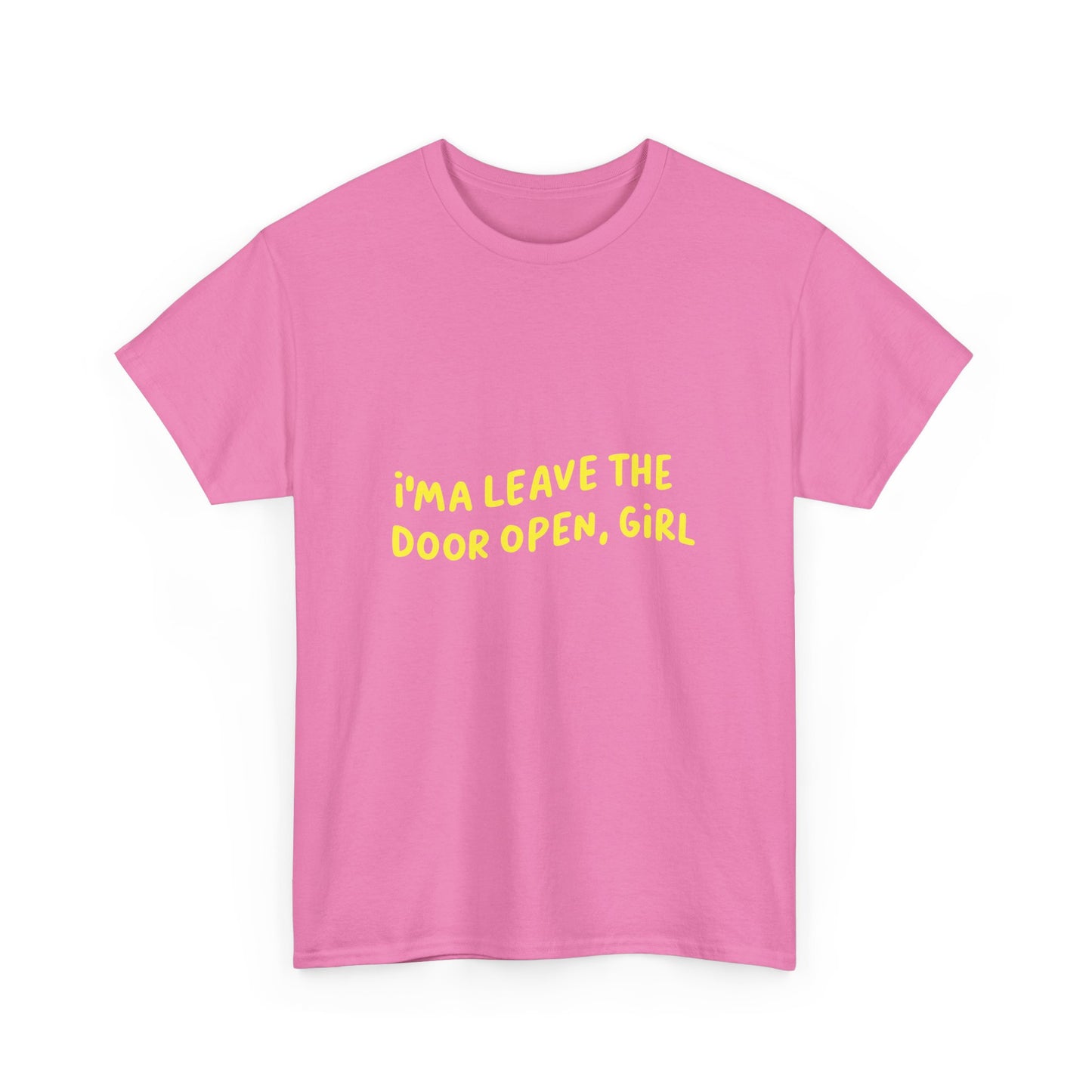 Open Vibes Yellow Script Unisex Heavy cotton Tee