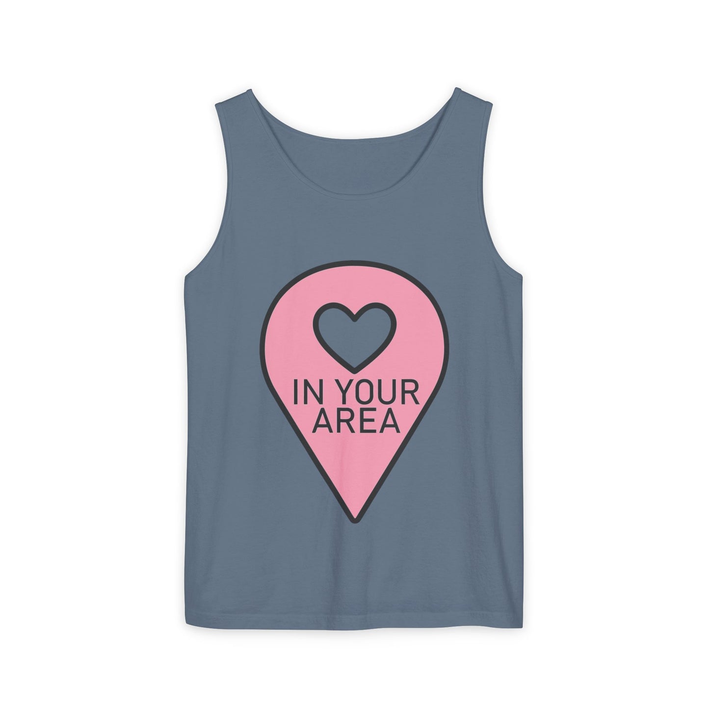 In Your Area Pin Marker – Dyed Tank Top