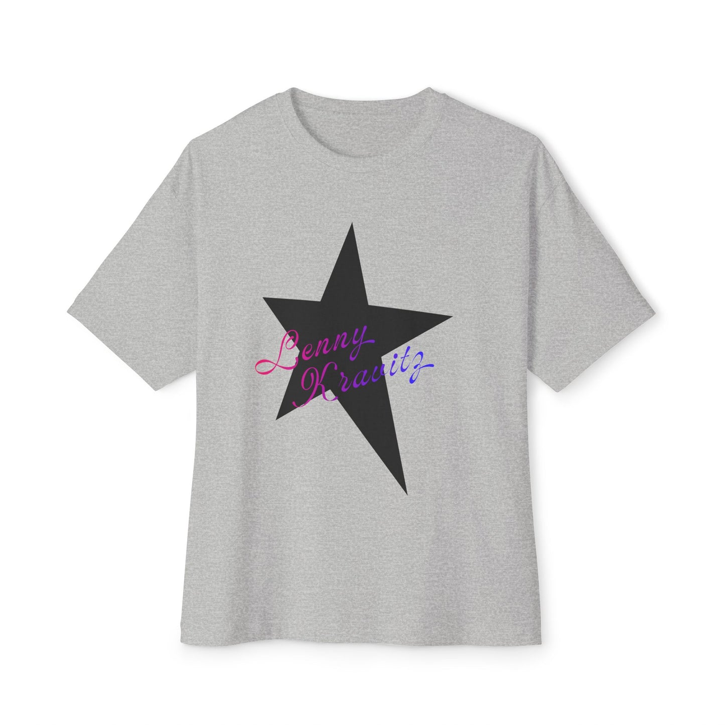 Retro Groove Script Unisex Oversized Boxy tee