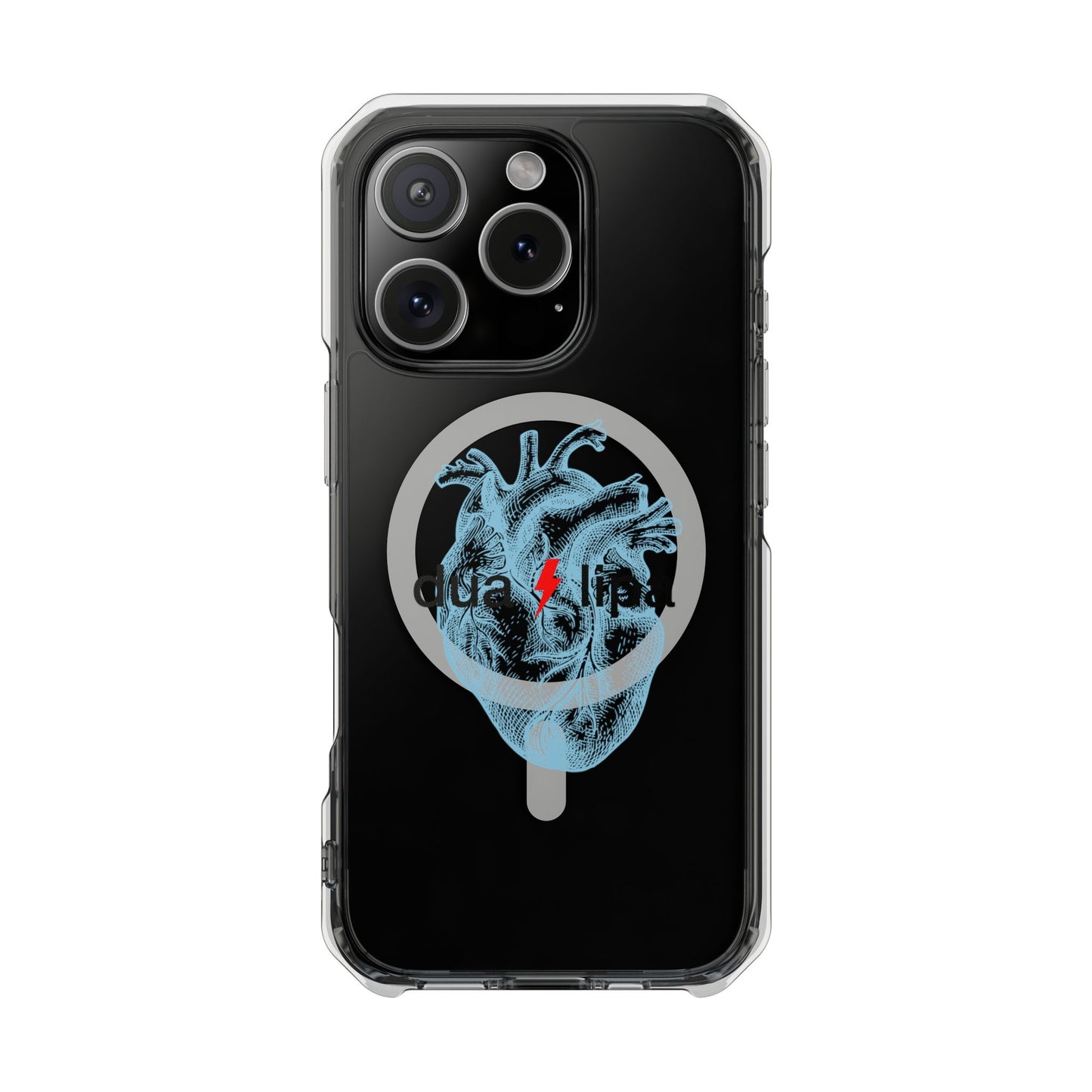 Electro Heart Illustration Magnetic Clear Impact case