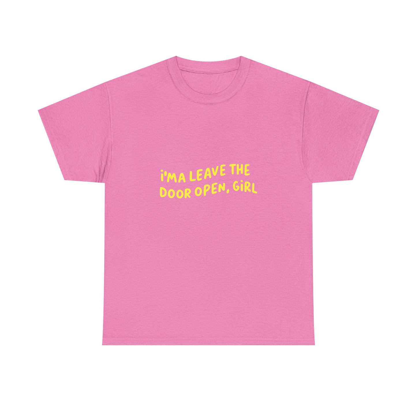 Open Vibes Yellow Script Unisex Heavy cotton Tee