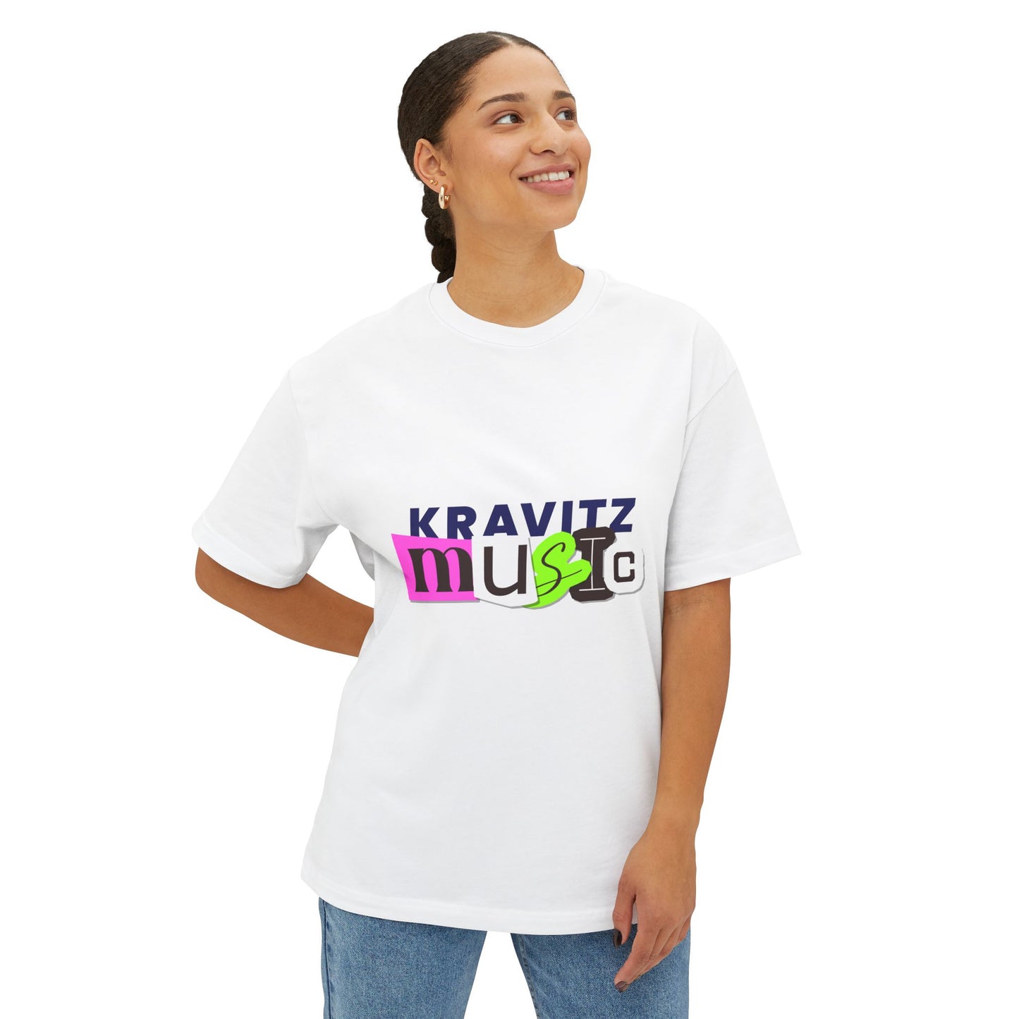 Mixed Tape Music Unisex Oversized Boxy tee
